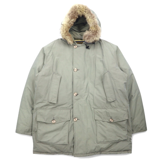 WOOLRICH USA製 アークティックパーカ ARCTIC PARKA ダウンジャケット XL グレー ポリエステル ダブルジップ