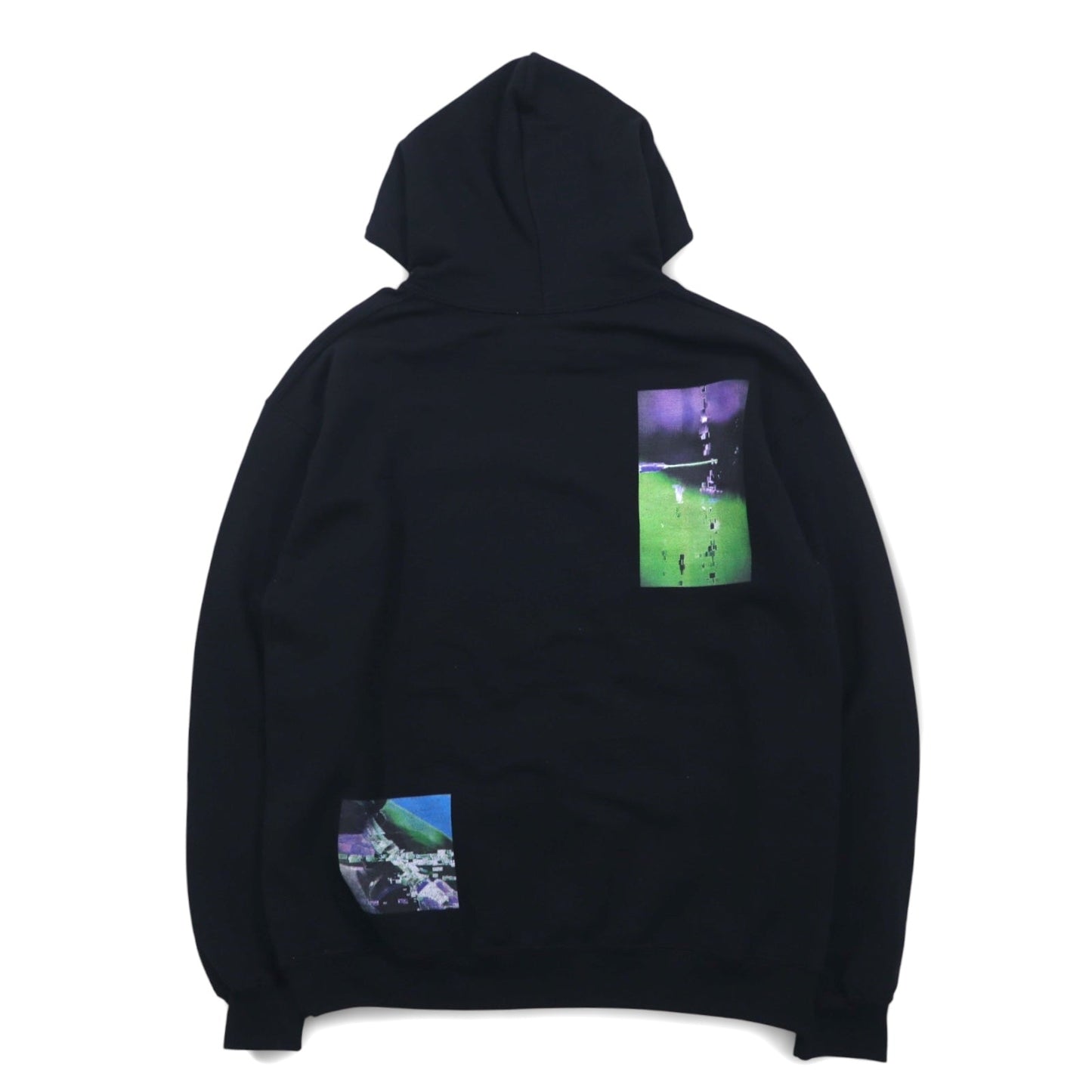 FLAGSTUFF グラフィック プルオーバー パーカー M ブラック F-LAGSTUF-F LABO HOODIE 19SS-FS-41