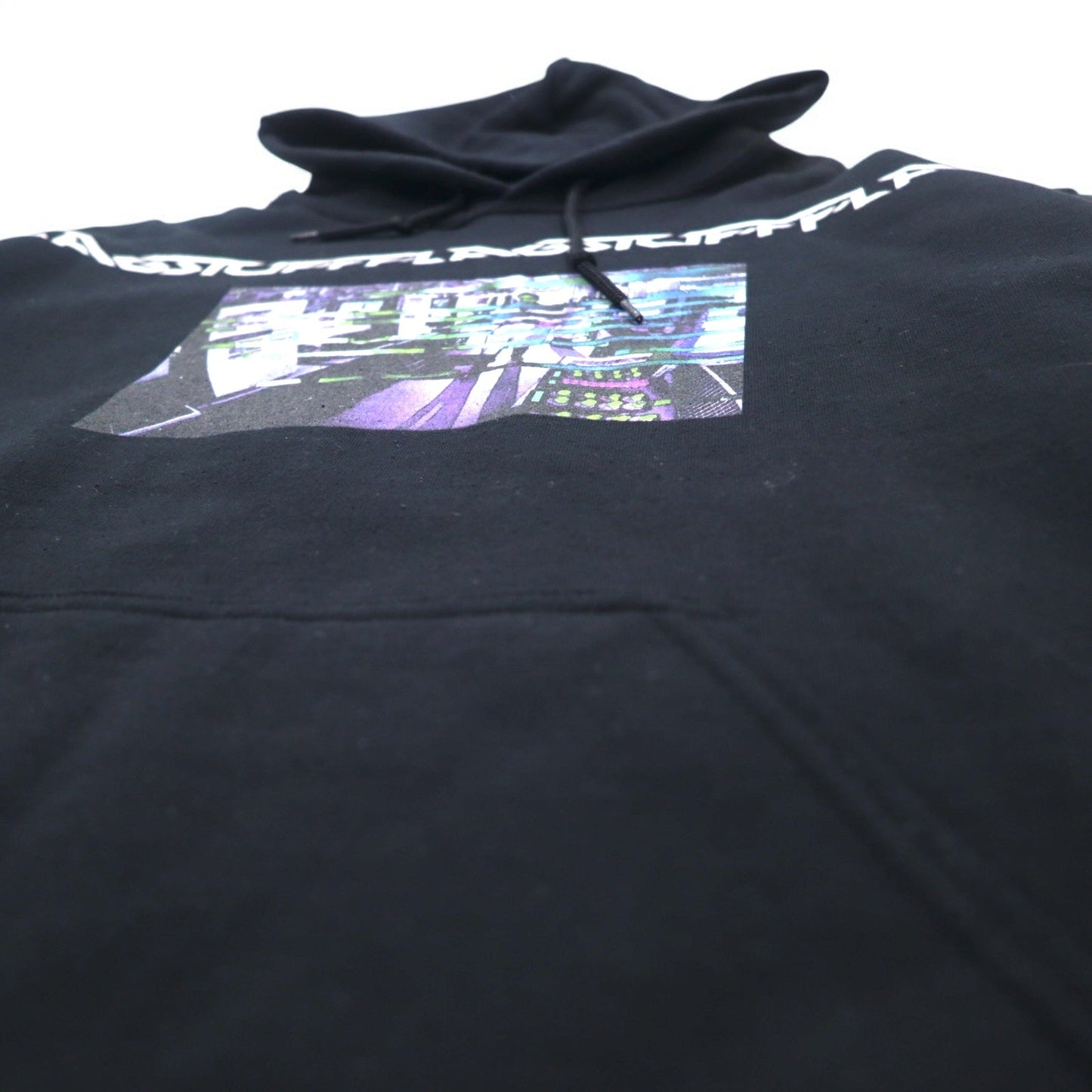 FLAGSTUFF グラフィック プルオーバー パーカー M ブラック F-LAGSTUF-F LABO HOODIE 19SS-FS-41