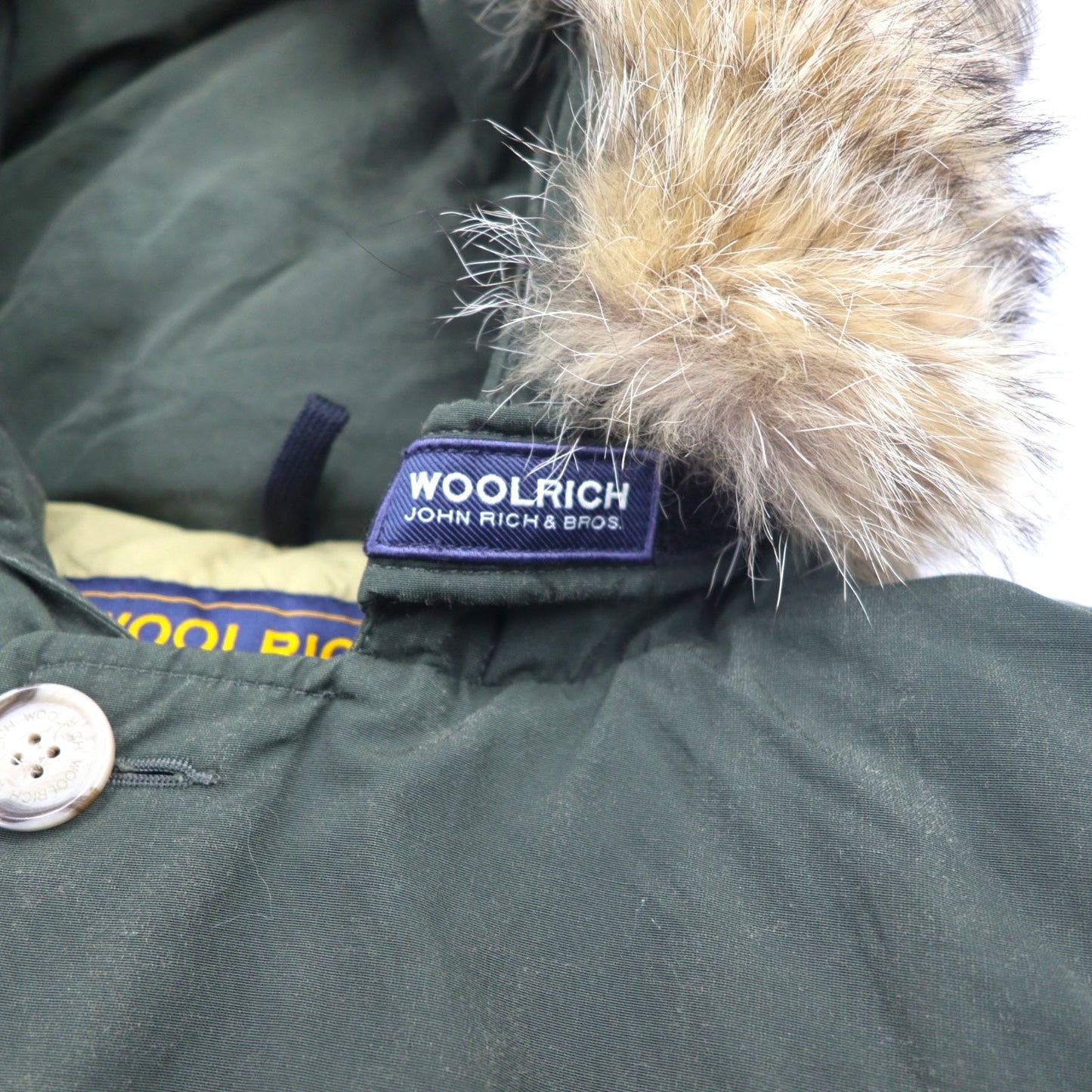 WOOLRICH アークティックパーカ ARCTIC PARKA ダウンジャケット L カーキ ポリエステル ダブルジップ