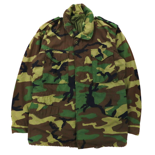 US ARMY M65 Military Field Jacket フィールドジャケット M カーキ カモフラ GENERALジップ フード収納式 ミリタリー John Ownbey Company 8415-01-090-7836 80年代