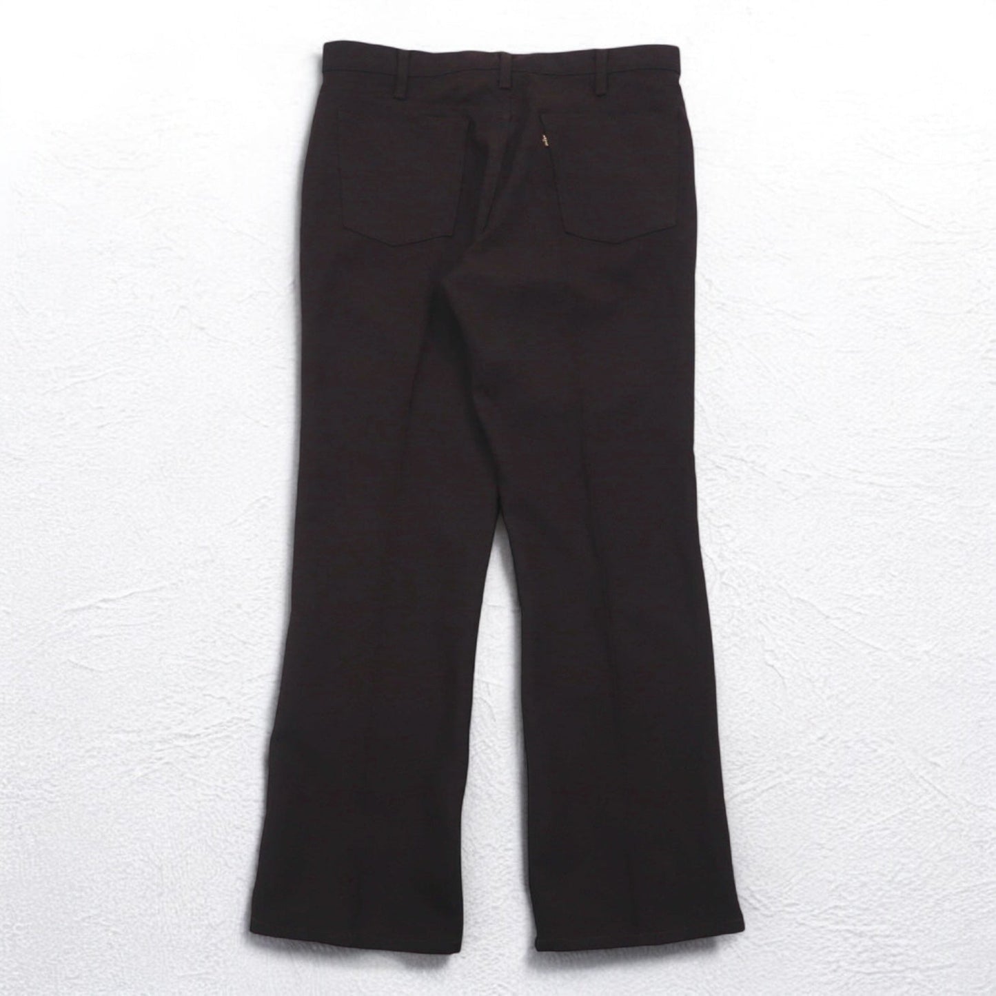 Levi's 80年代 USA製 ブーツカット スラックスパンツ L ブラウン SCOVILLジップ 黒タブ 10517 4528