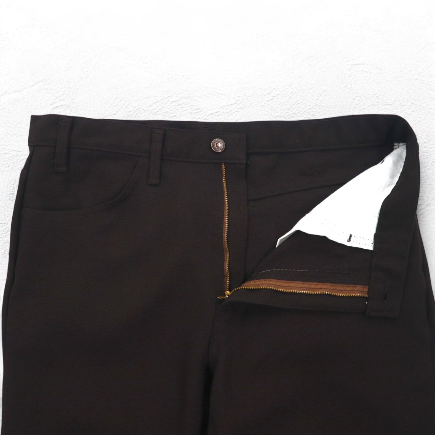 Levi's 80年代 USA製 ブーツカット スラックスパンツ L ブラウン SCOVILLジップ 黒タブ 10517 4528