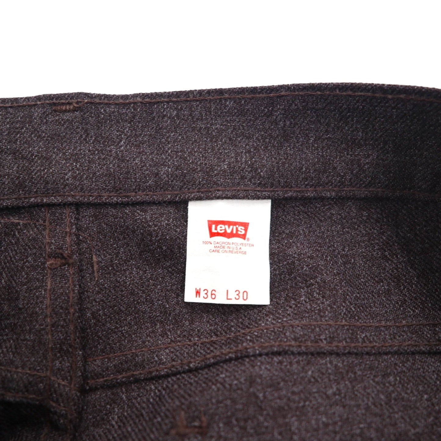 Levi's 90年代 USA製 スタプレ STA-PREST ブーツカット スラックスパンツ L グレー SCOVILLジップ 黒タブ 10517-9028