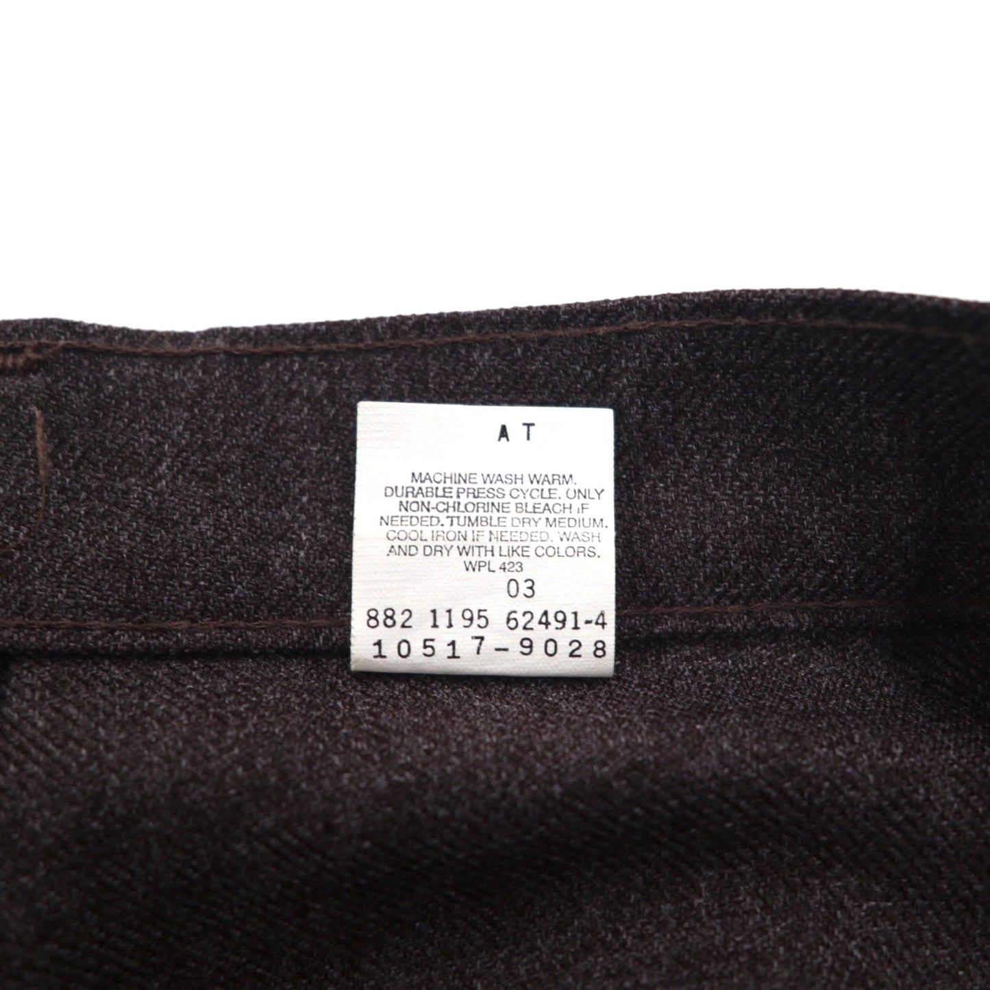 Levi's 90年代 USA製 スタプレ STA-PREST ブーツカット スラックスパンツ L グレー SCOVILLジップ 黒タブ 10517-9028
