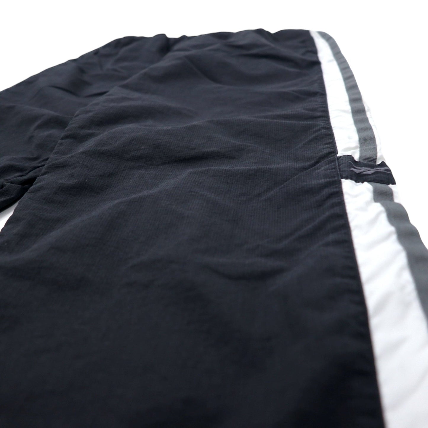 Reebok 90年代 トラックパンツ ジャージ XL ブラック ポリエステル サイドライン ベクターロゴ