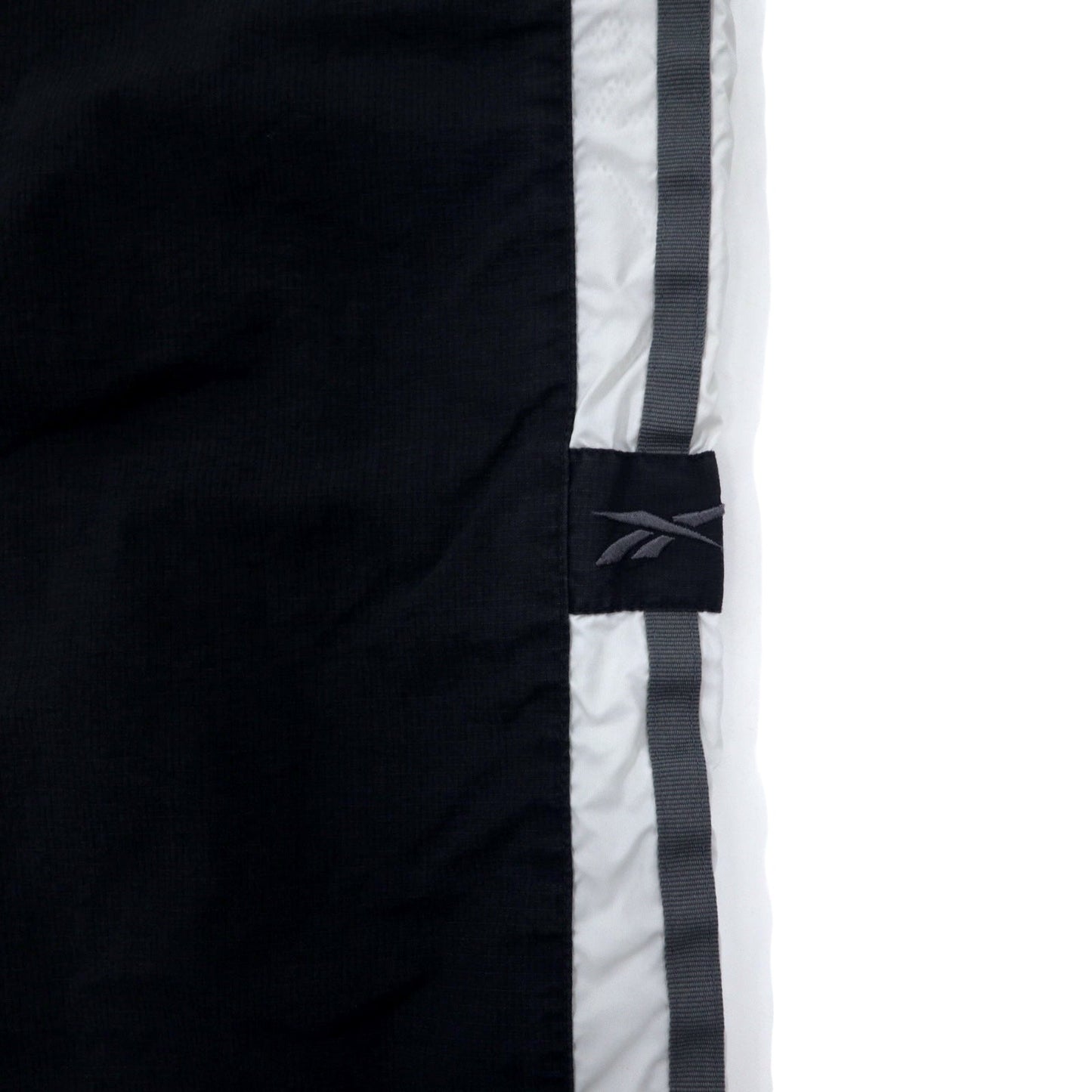 Reebok 90年代 トラックパンツ ジャージ XL ブラック ポリエステル サイドライン ベクターロゴ