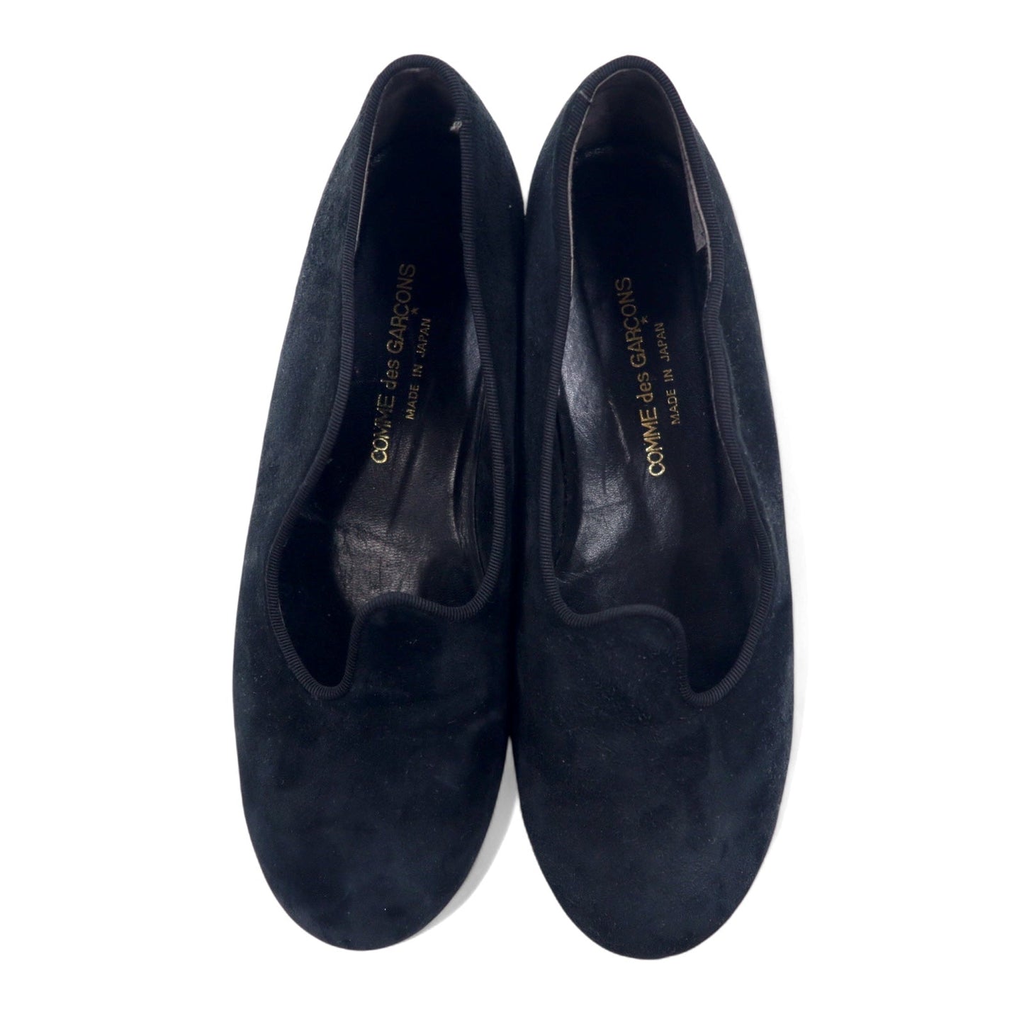 COMME des GARCONS オペラシューズ パンプス 23.5cm ブラック スエードレザー 日本製