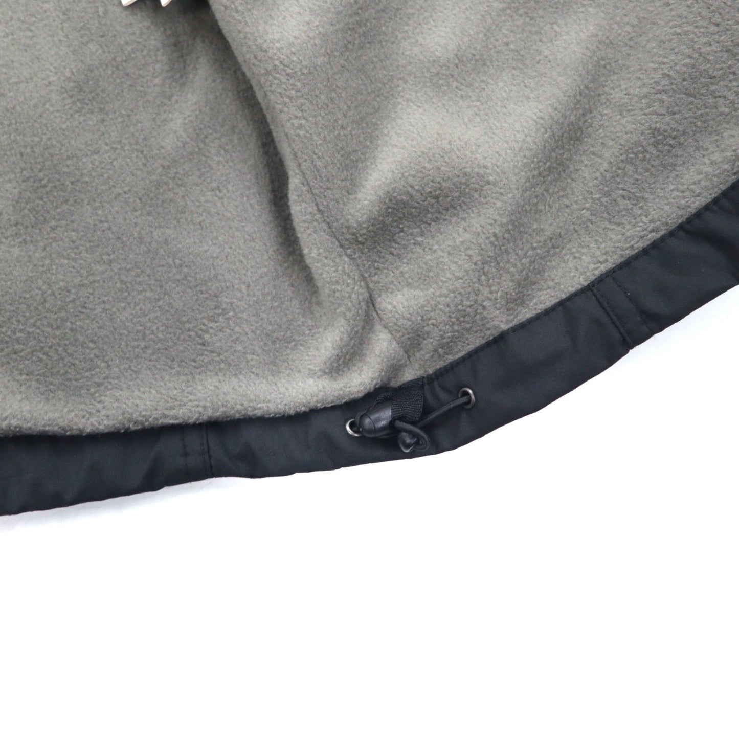 FIRST DOWN ナイロンジャケット M ブラック ポリエステル フリースライナー ドローコード