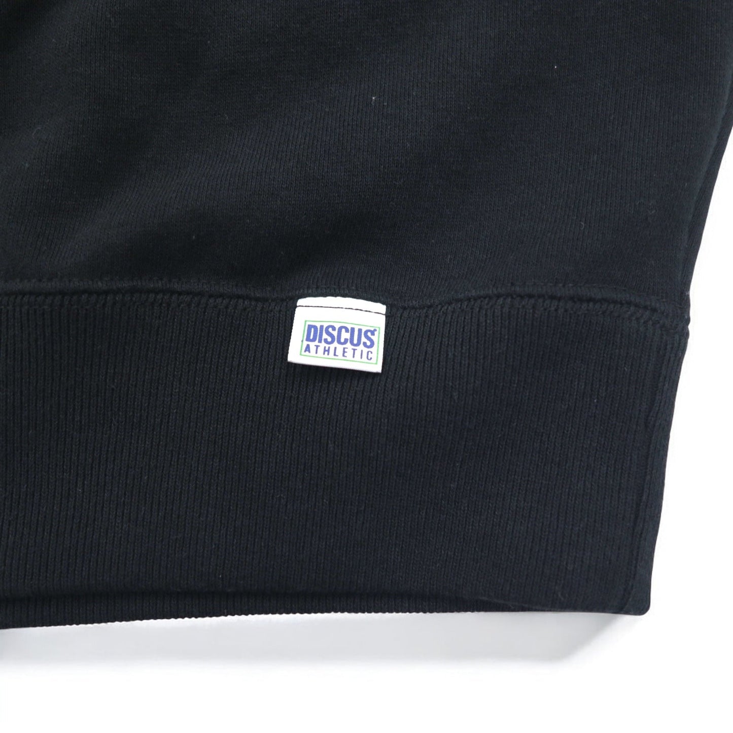 DISCUS ATHLETIC クルーネック スウェット M ブラック コットン  ロゴプリント