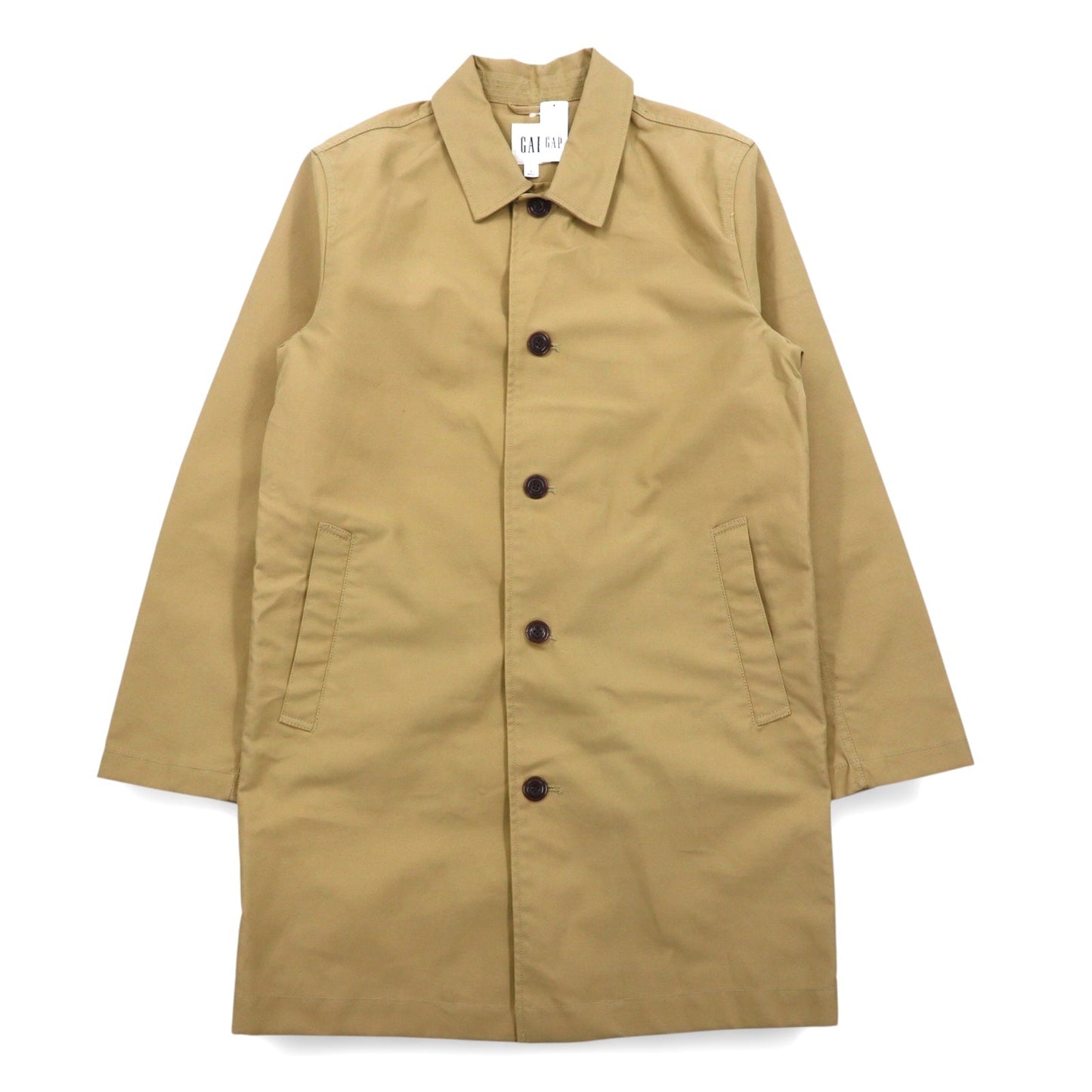 GAP ステンカラーコート S ベージュ コットン LONG MACK JACK 546669-00-6 未使用品