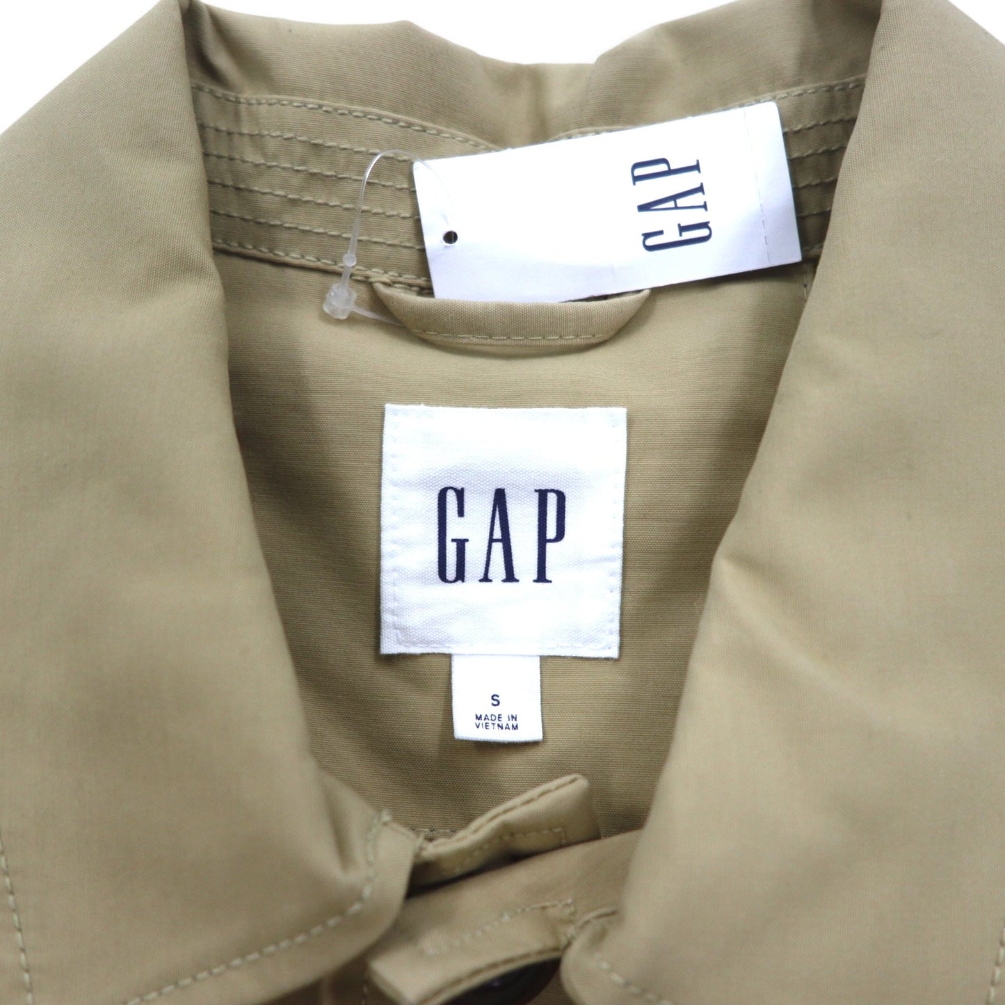 GAP ステンカラーコート S ベージュ コットン LONG MACK JACK 546669-00-6 未使用品