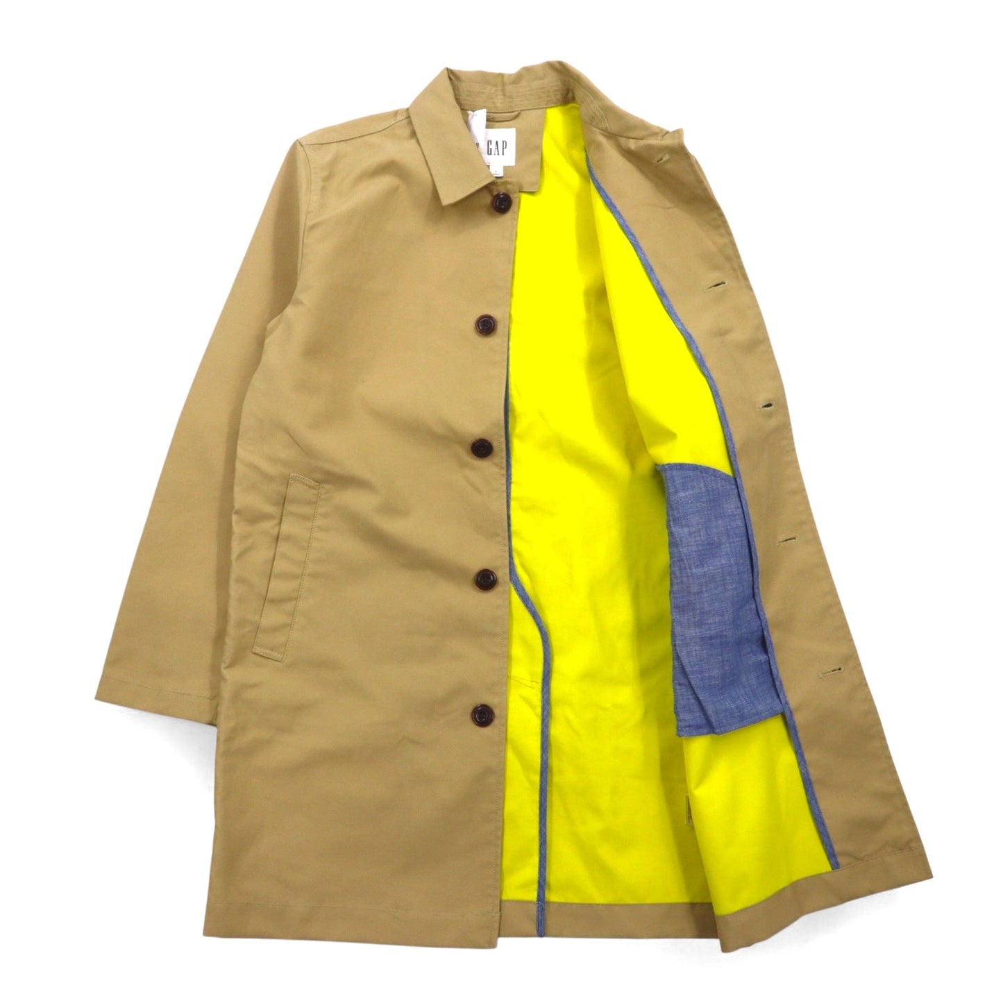 GAP ステンカラーコート S ベージュ コットン LONG MACK JACK 546669-00-6 未使用品