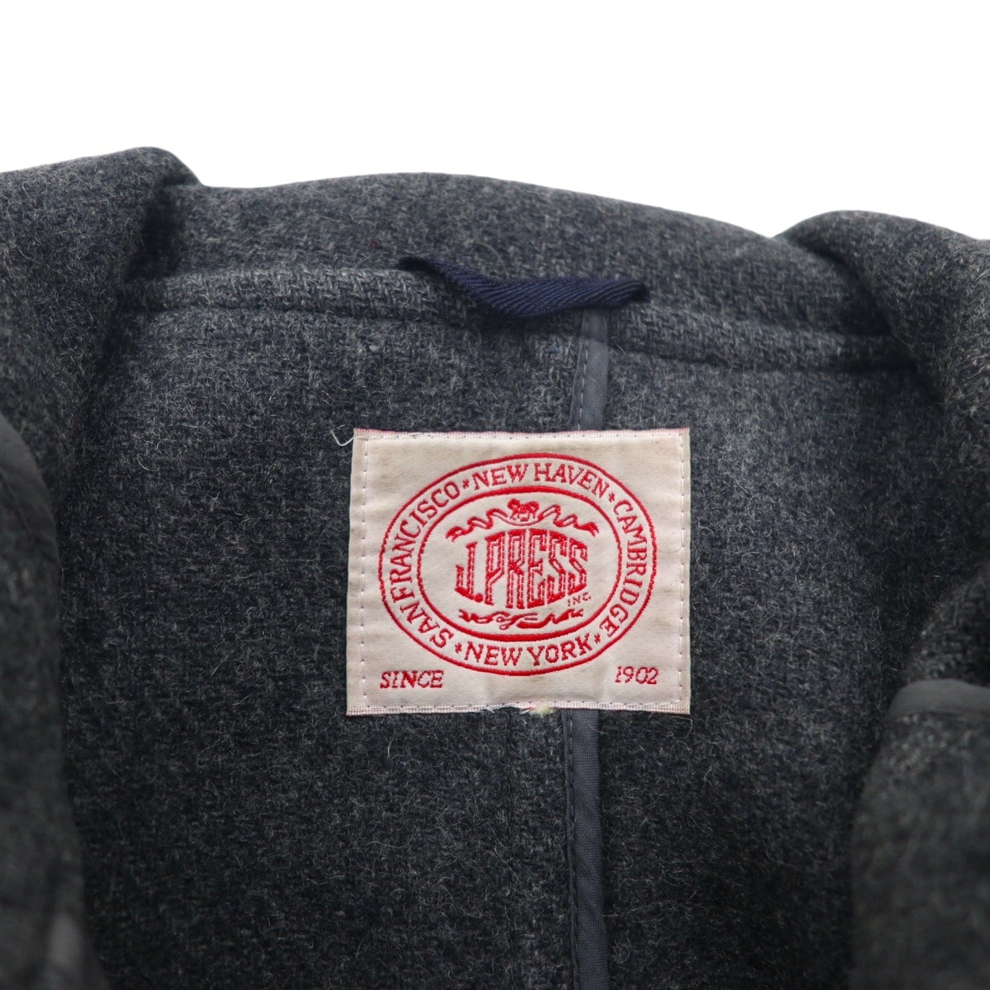 J.PRESS 80年代 ダッフルコート L グレー メルトン ウール トグルボタン
