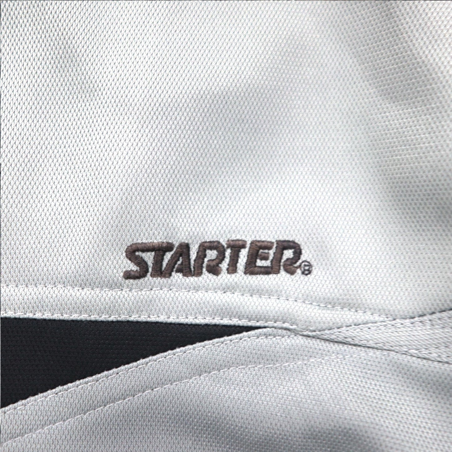 STARTER 90年代 トラックジャケット ジャージ XL グレー サイドライン スタンドカラー ハイネック