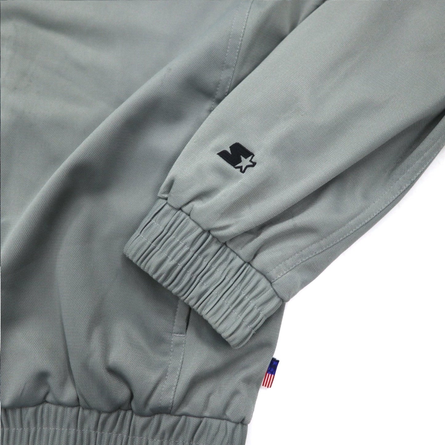 STARTER 90年代 トラックジャケット ジャージ XL グレー サイドライン スタンドカラー ハイネック
