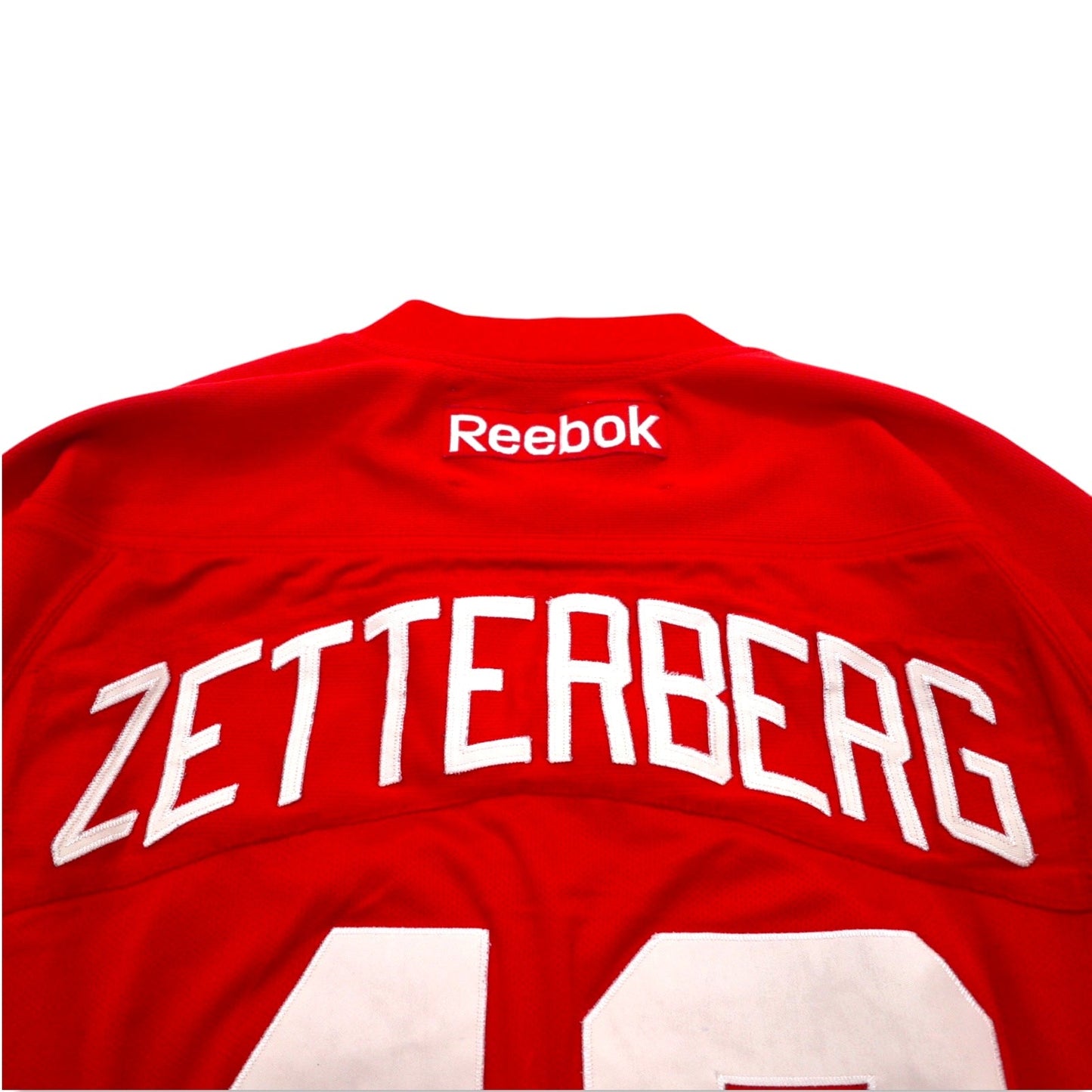 Reebok ゲームシャツ ホッケーシャツ L レッド メッシュ NHL RED WINGS ナンバリング ZETTERBERG