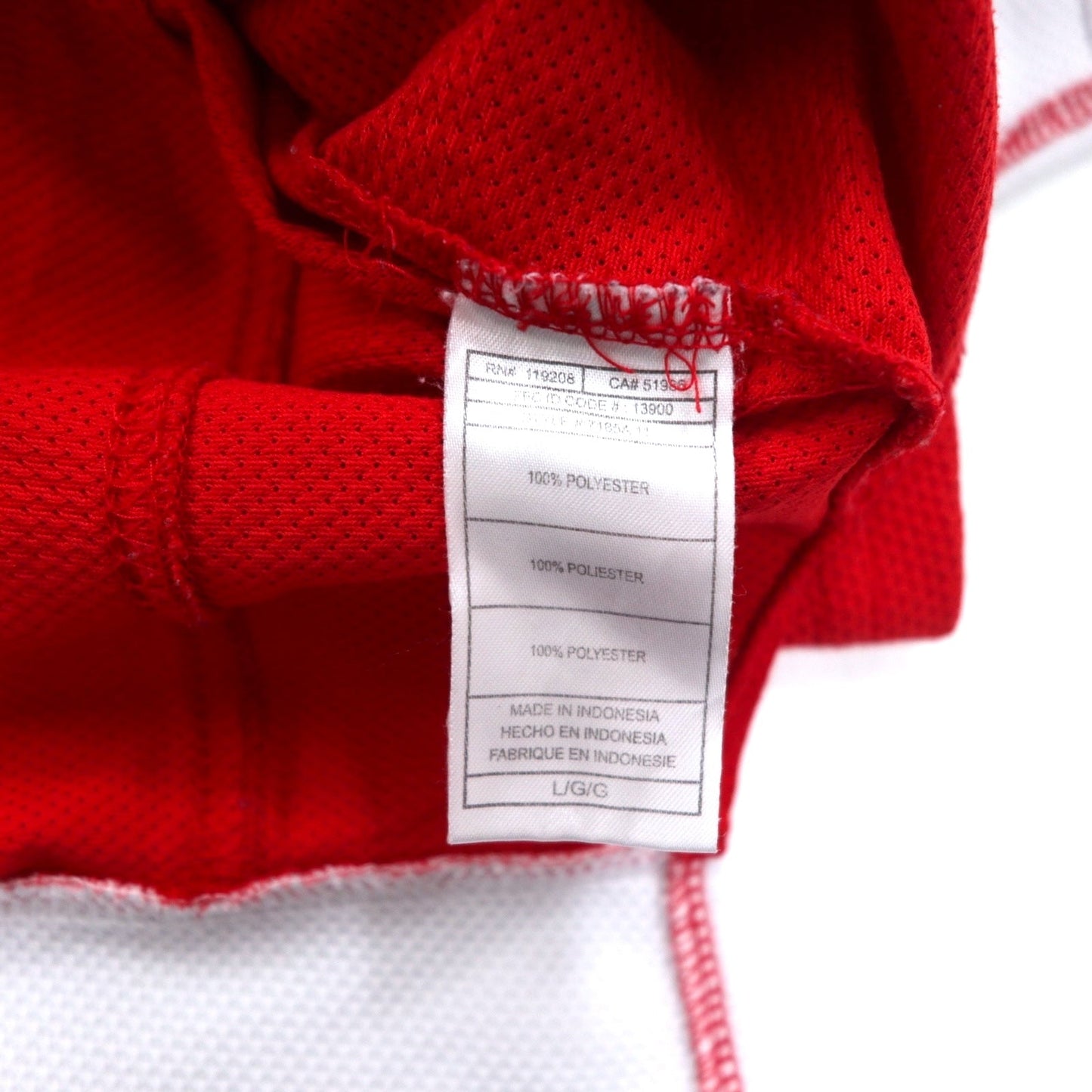 Reebok ゲームシャツ ホッケーシャツ L レッド メッシュ NHL RED WINGS ナンバリング ZETTERBERG