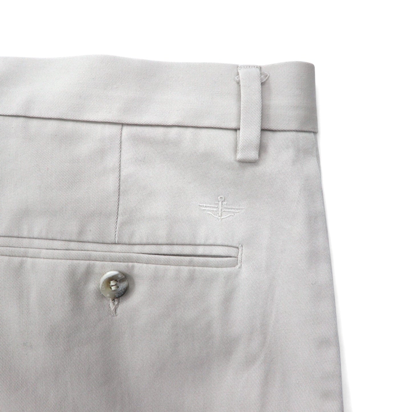 DOCKERS ( Levi's ) タック ワイド チノパンツ 36 ベージュ コットン CLASSIC FIT センタープレス