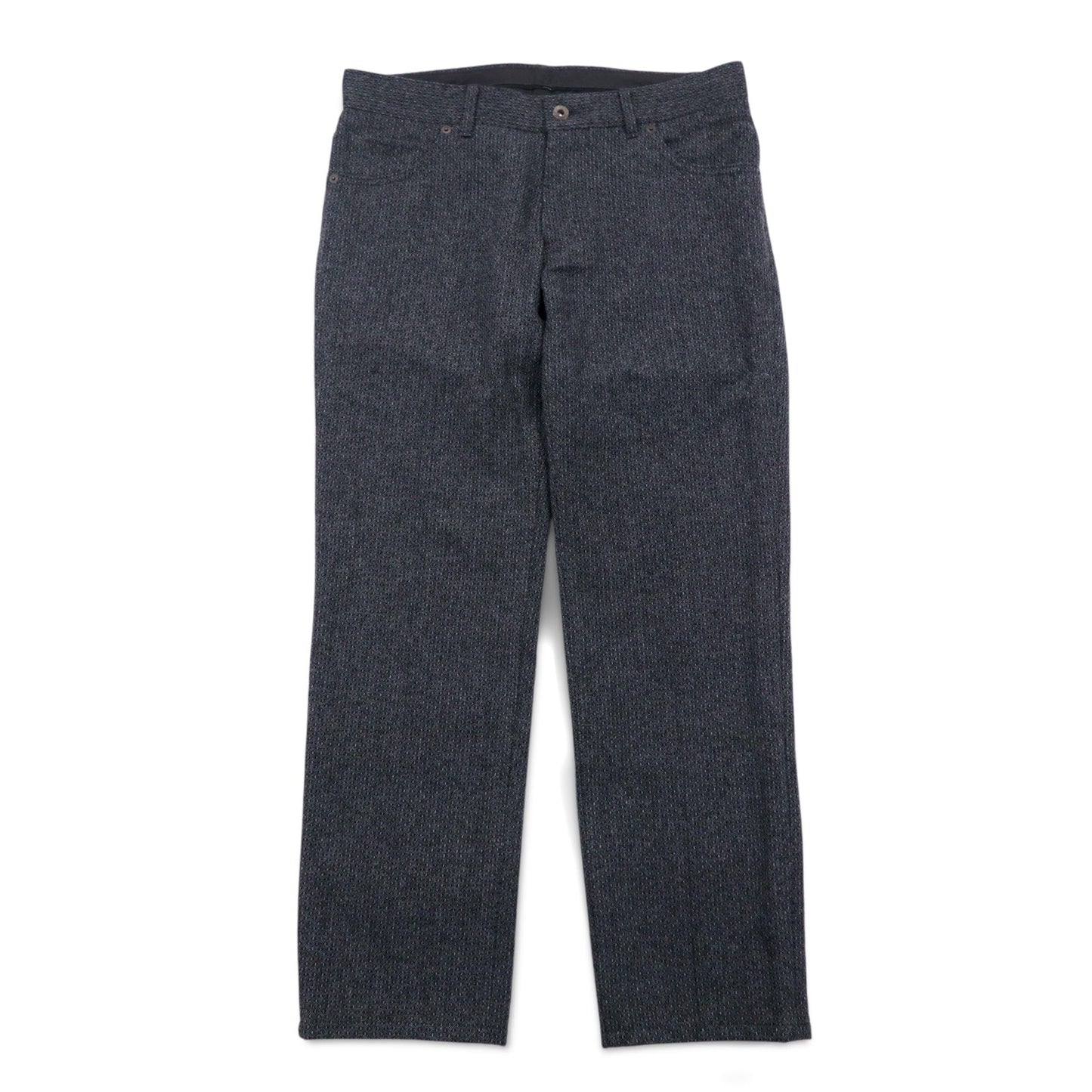 JOSEPH HOMME バーズアイ 5ポケット スラックスパンツ M グレー ウール