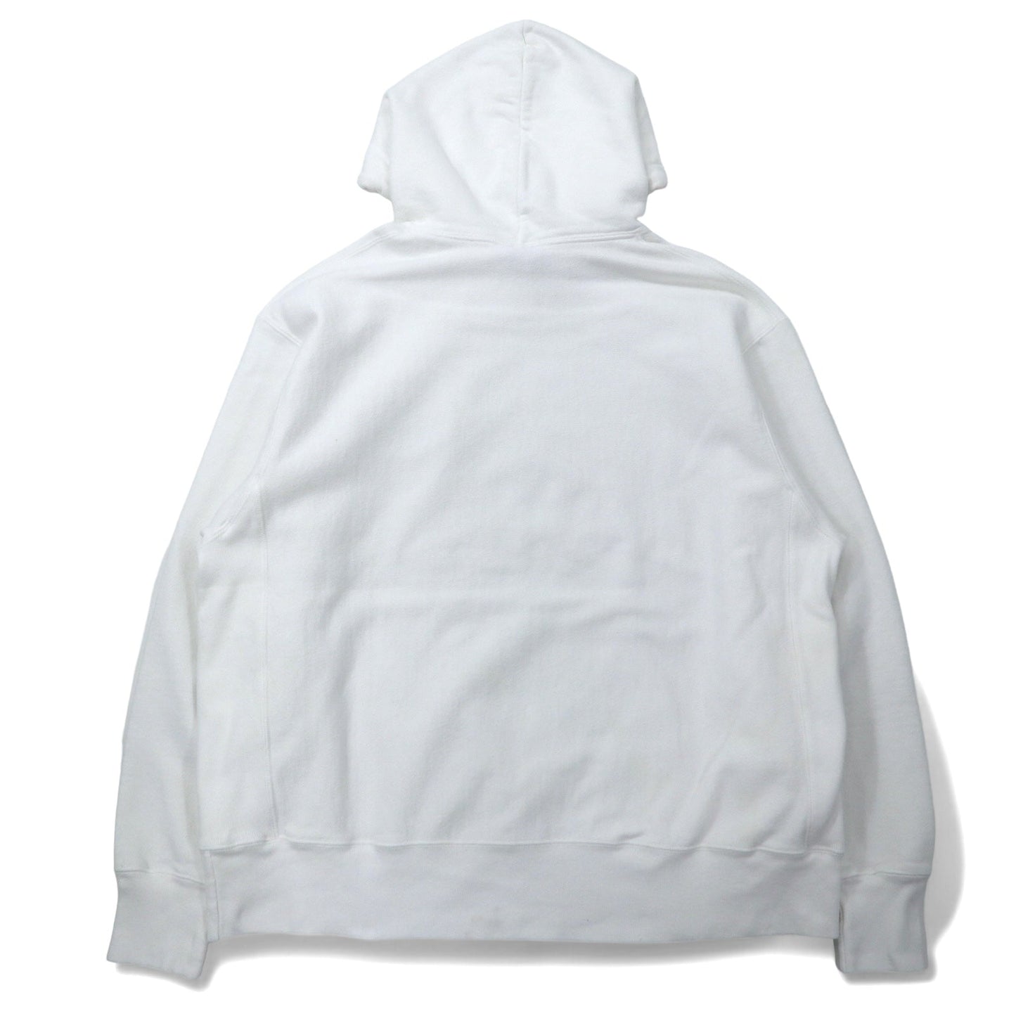 Champion リバースウィーブ プルオーバーパーカー XL ホワイト コットン 青単タグ 復刻 REVERSE WEAVE GF68WHC ホンジュラス製