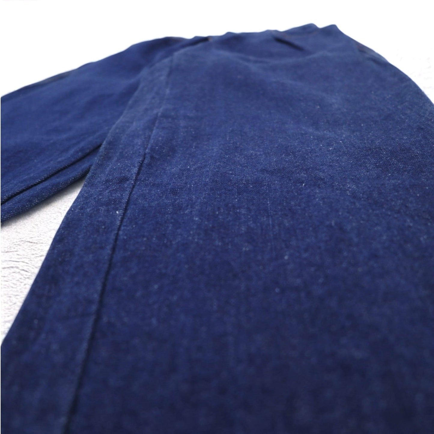 MARITHE + FRANCOIS GIRBAUD フランス製 80年代 Reproduction jeans ハイウエスト ワイド テーパード デニムパンツ S インディゴ ブルー コットン