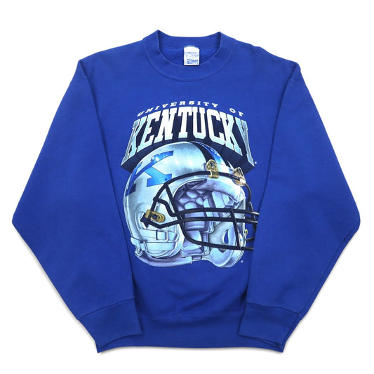 USA製 90年代 SALEM SPORTSWEAR プリント スウェット M ブルー KENTUCKY 裏起毛