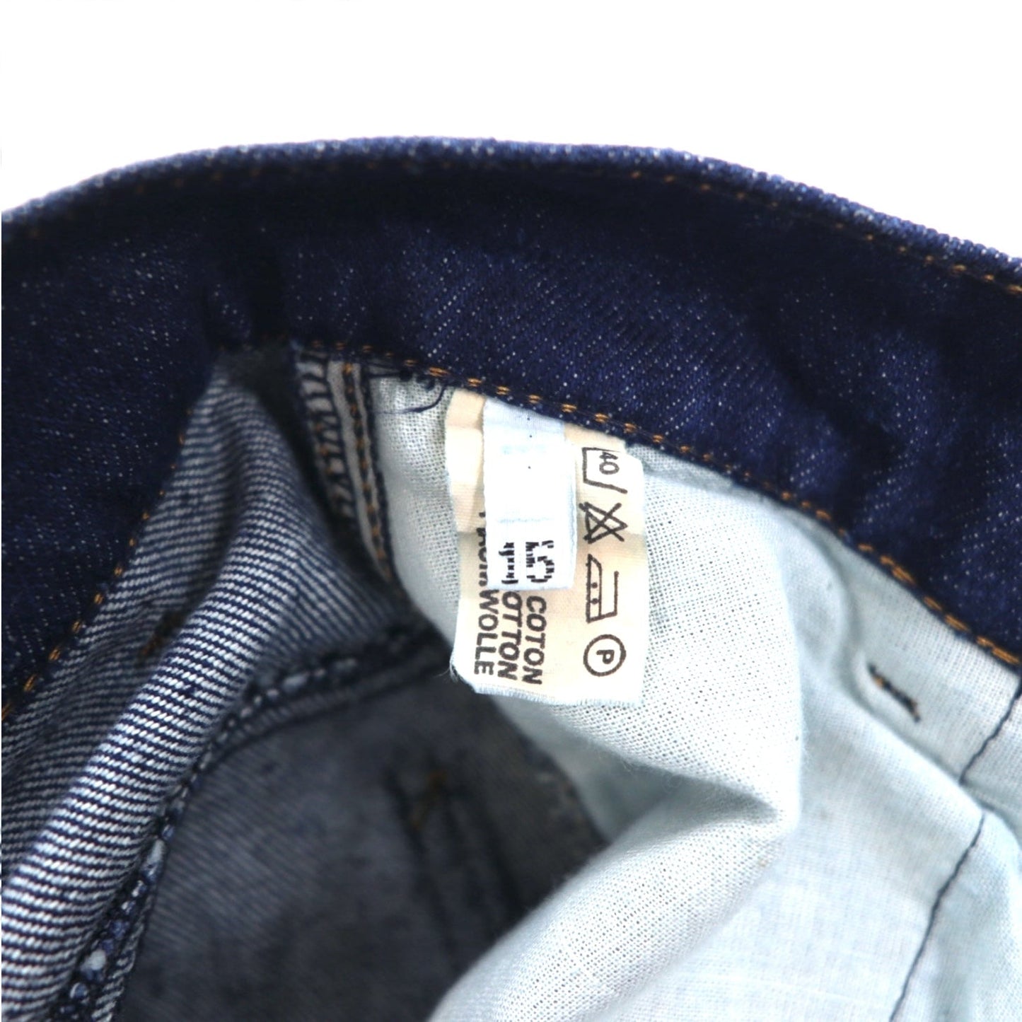 MARITHE + FRANCOIS GIRBAUD フランス製 80年代 Reproduction jeans ハイウエスト ワイド テーパード デニムパンツ S インディゴ ブルー コットン