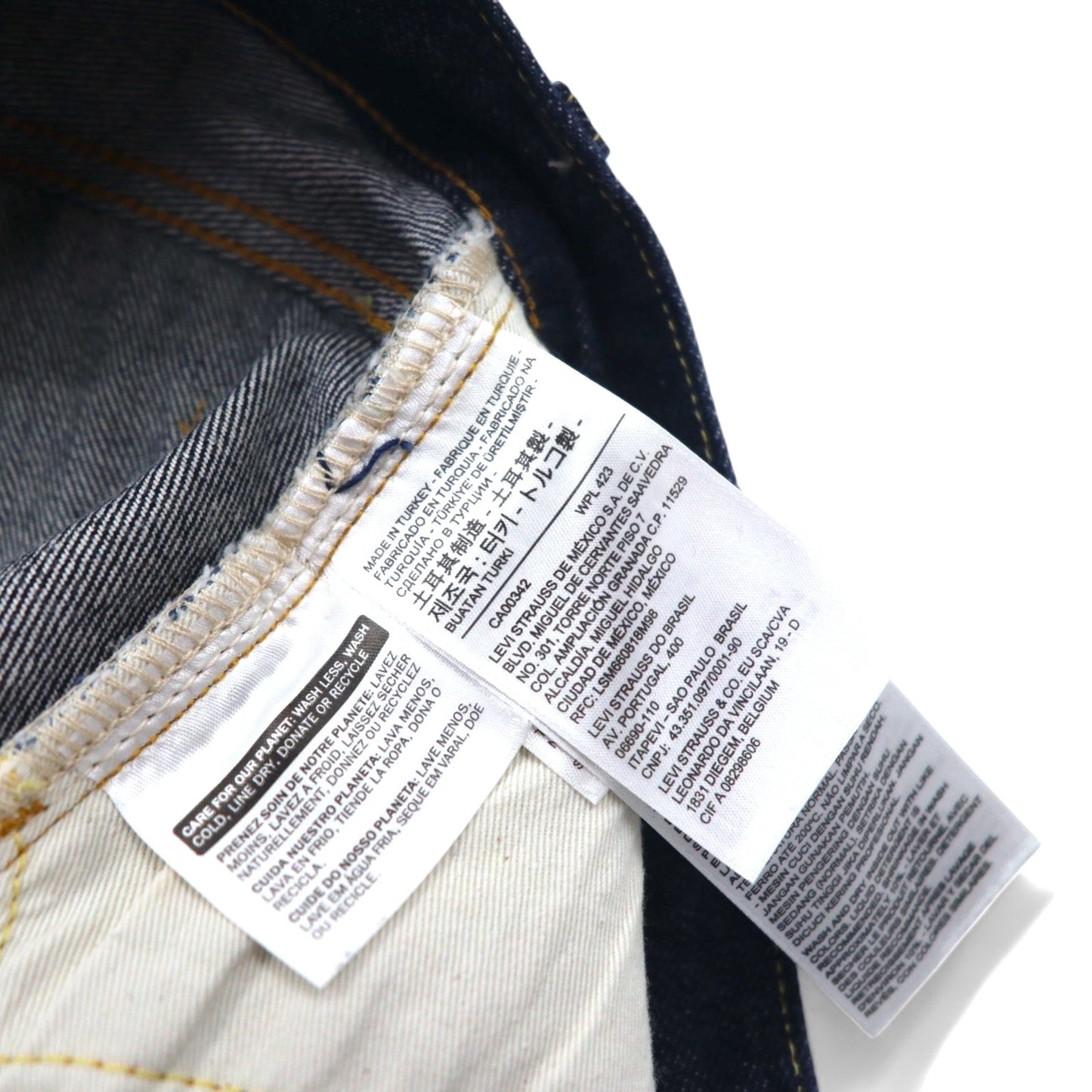 LEVI'S VINTAGE CLOTHING ( LVC ) 501ZXX 1954年モデル リジッド デニムパンツ M インディゴ ブルー ビッグE セルビッヂ 赤耳 42TALONジップ 50154-0090 トルコ製