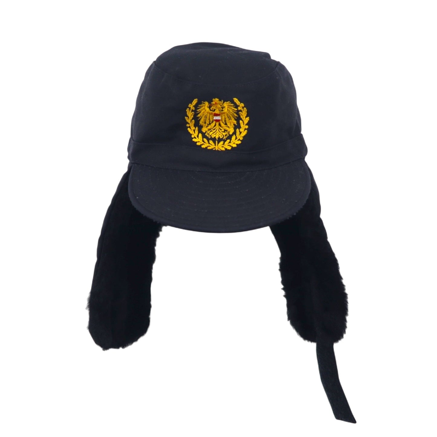 SLAMA-WIEN オーストラリア軍 フライトキャップ ボンバーキャップ 54 ブラック コットン ポリエステル イヤーフラップ 耳当て ミリタリー