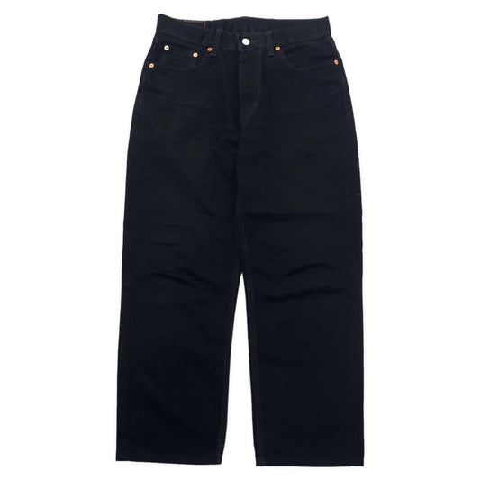 Levi's 550 ブラックデニムパンツ 30 リラックスフィット テーパード ワイド バギー 550-0260 エジプト製