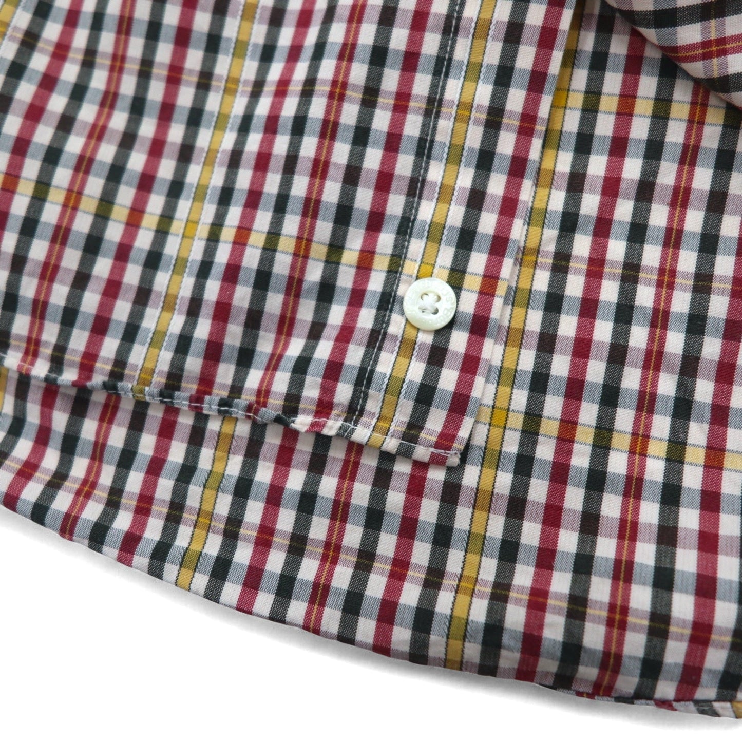 Burberrys 90年代 チェック シャツ M レッド イエロー コットン
