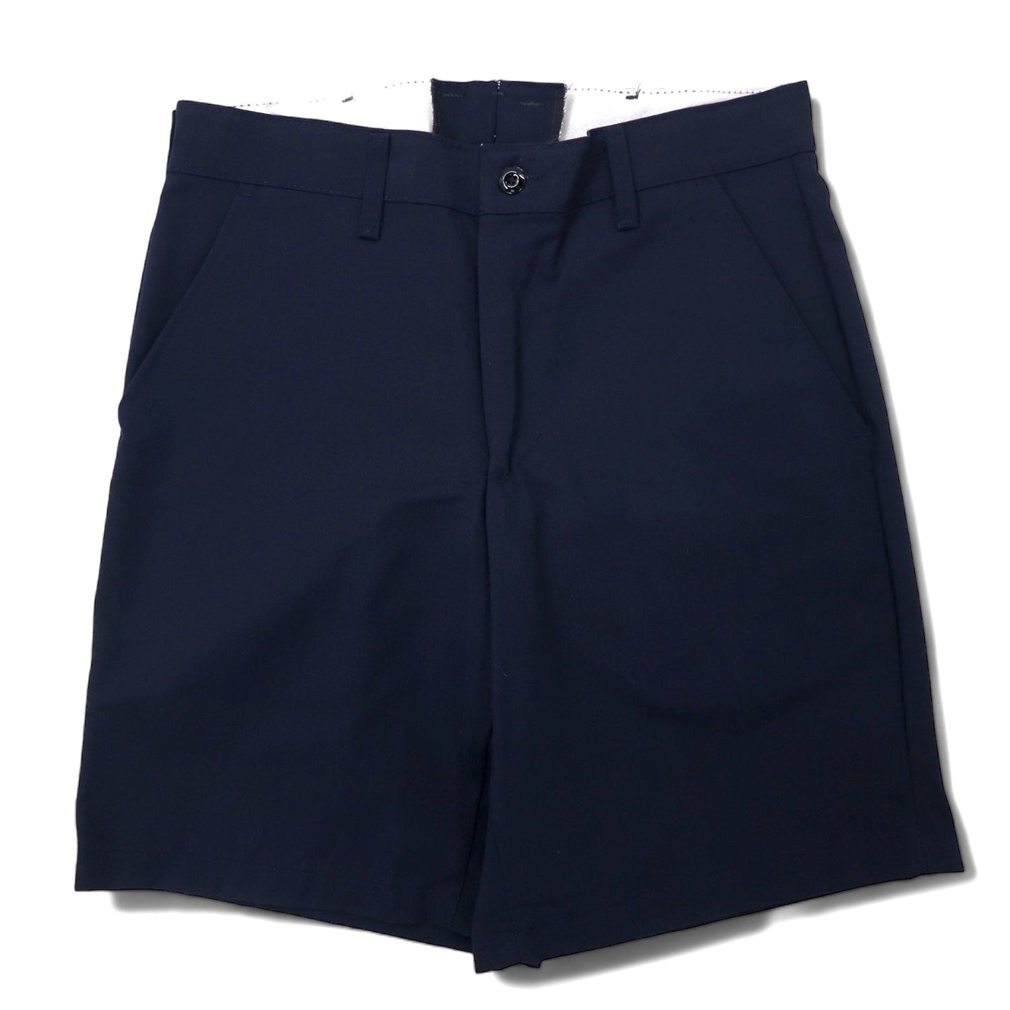 RED KAP ツイル ワークショーツ ハーフ チノパンツ 32 ネイビー ポリエステル コットン PLAIN FRONT SHORT PANTS PT26NV メキシコ製