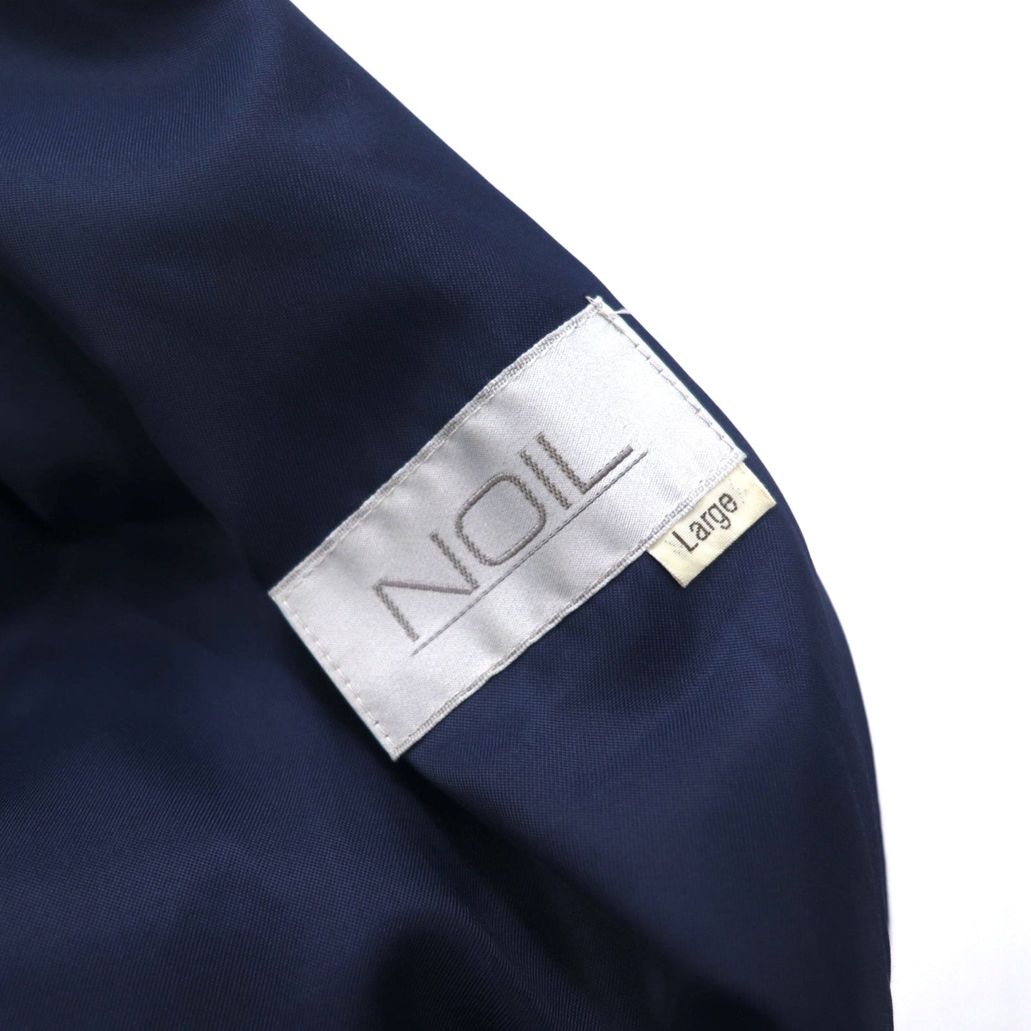 NOIL ダブルブレスト トレンチコート L ネイビー ウール ベルト付き