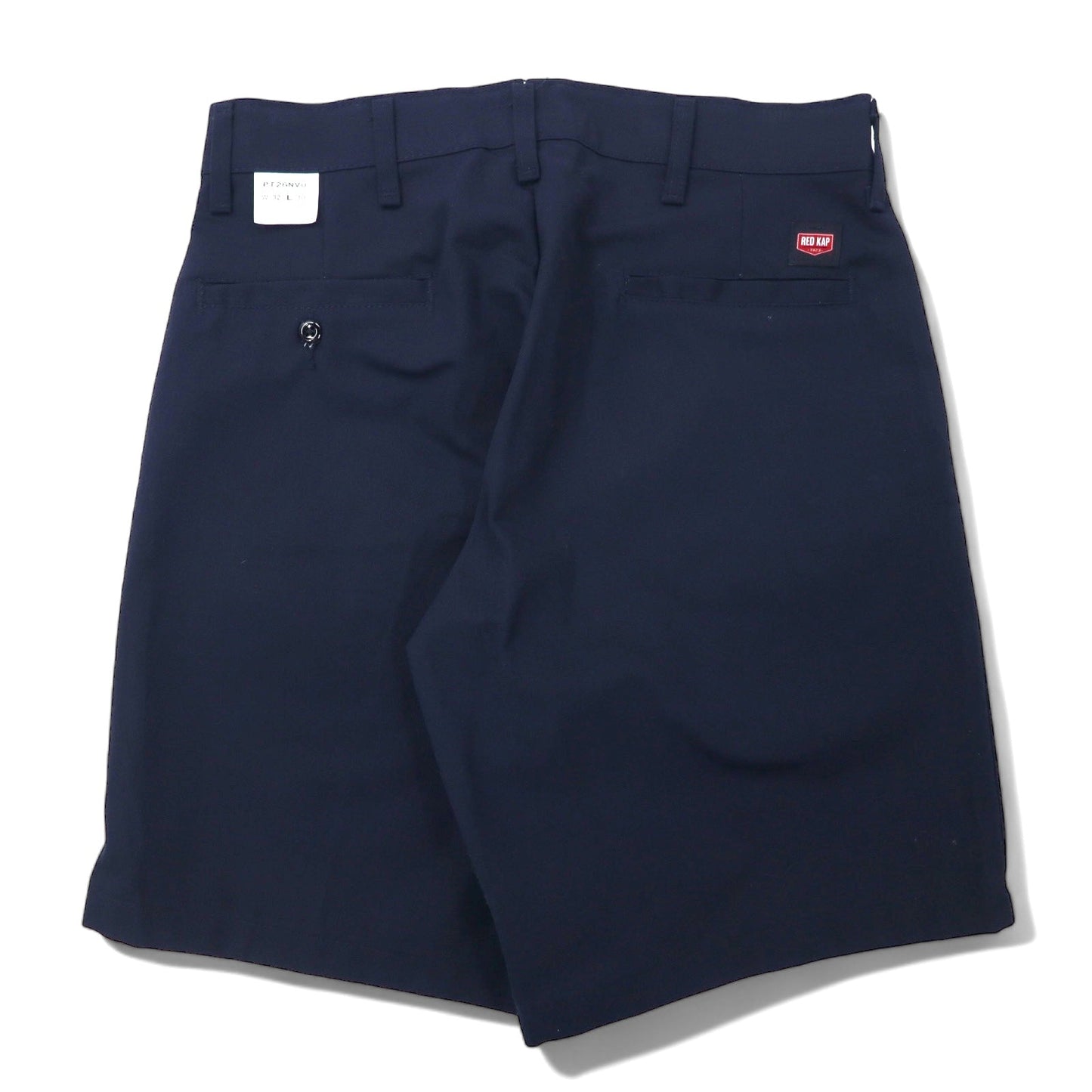 RED KAP ツイル ワークショーツ ハーフ チノパンツ 32 ネイビー ポリエステル コットン PLAIN FRONT SHORT PANTS PT26NV メキシコ製