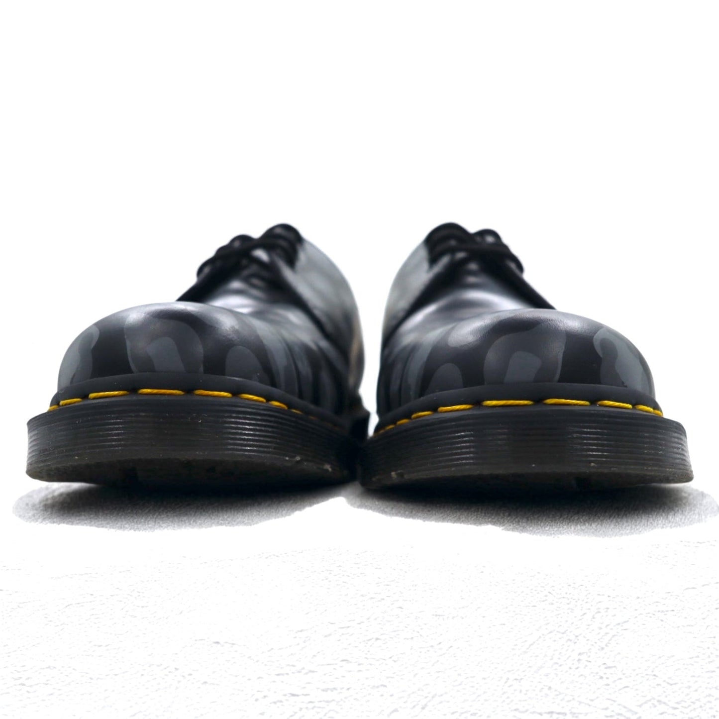 Dr.Martens スカル レオパード プリント オックスフォード 3ホール ドレスシューズ 28cm レザー Skull Leopard Print Oxfords 27686