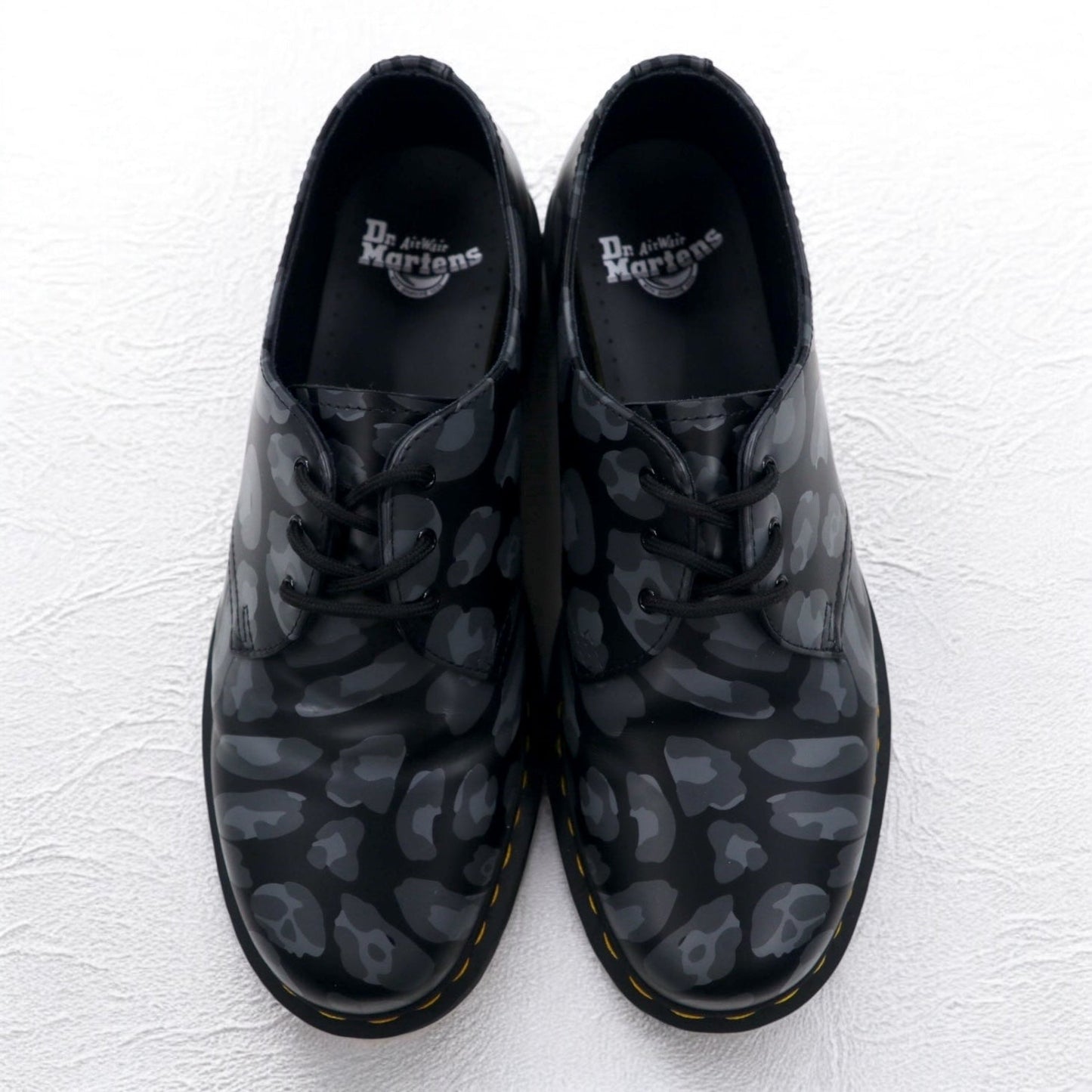 Dr.Martens スカル レオパード プリント オックスフォード 3ホール ドレスシューズ 28cm レザー Skull Leopard Print Oxfords 27686