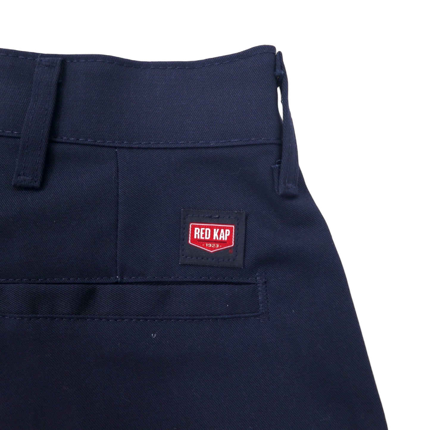 RED KAP ツイル ワークショーツ ハーフ チノパンツ 32 ネイビー ポリエステル コットン PLAIN FRONT SHORT PANTS PT26NV メキシコ製