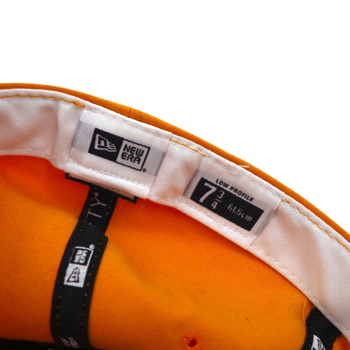 NEW ERA USA製 ベースボールキャップ 61.5cm オレンジ ポリエステル MLB テキサス・レンジャーズ Texas Rangers