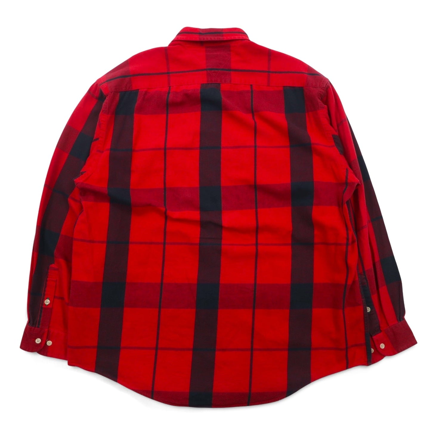 TOMMY HILFIGER 90年代 ボタンダウンシャツ L レッド チェック コットン