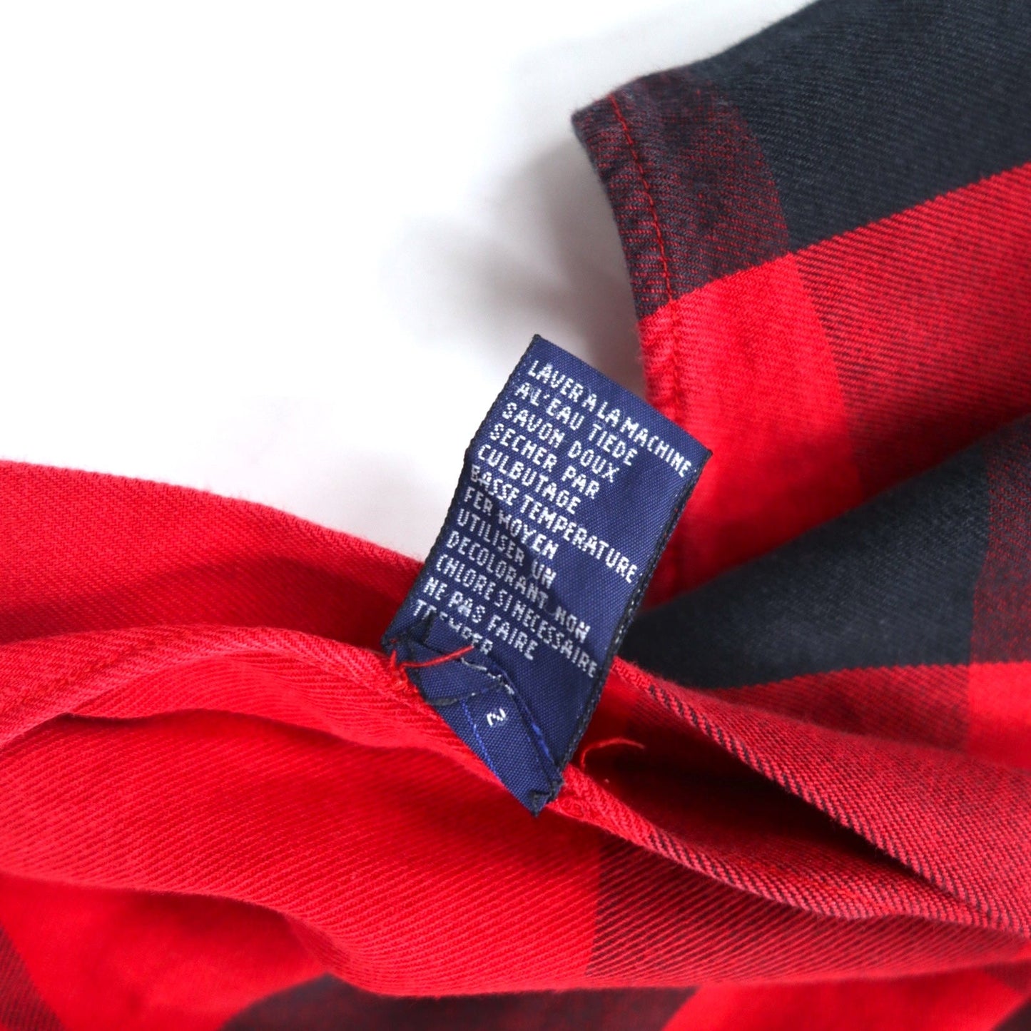 TOMMY HILFIGER 90年代 ボタンダウンシャツ L レッド チェック コットン