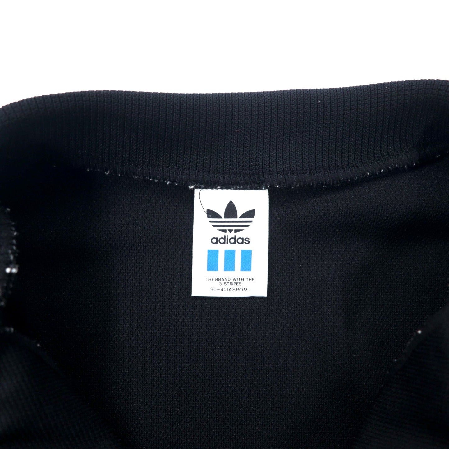 adidas 90年代 デサント社製 トラックジャケット ジャージ M ブラック ポリエステル トレフォイルロゴ 日本製