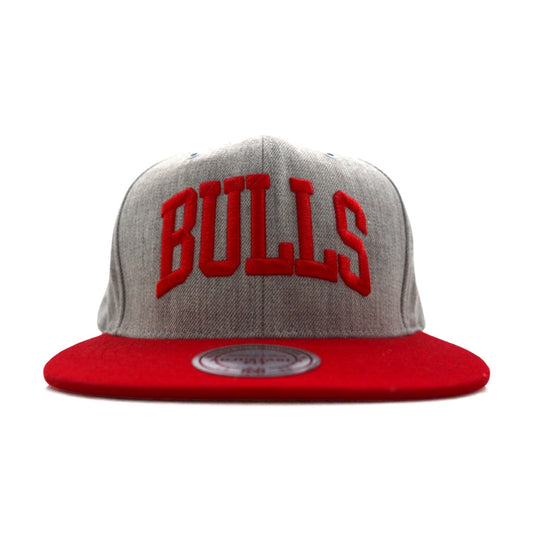 mitchell & ness バイカラー スナップバック ベースボールキャップ FREE グレー NBA CHICAGO BULLS