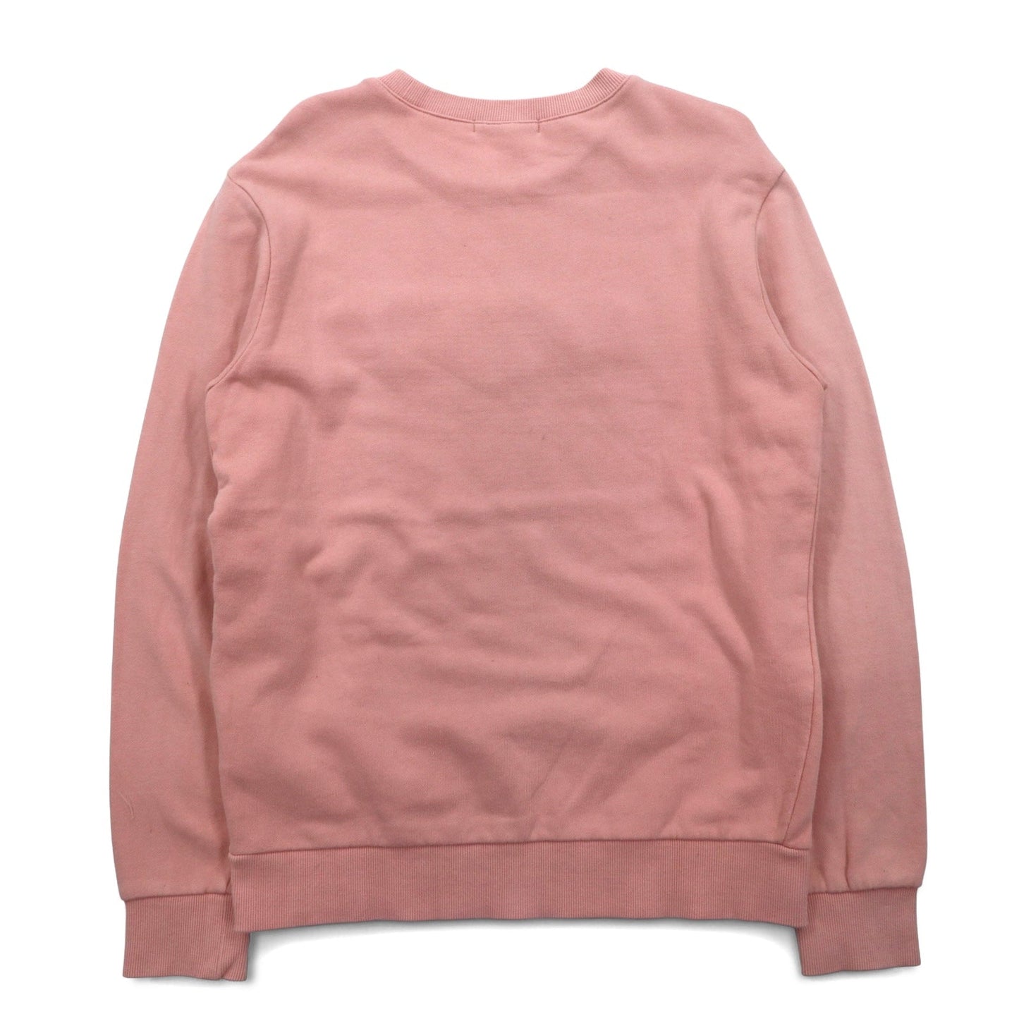 GUESS JEANS U.S.A. エンボスロゴ クルーネック スウェット M ピンク コットン