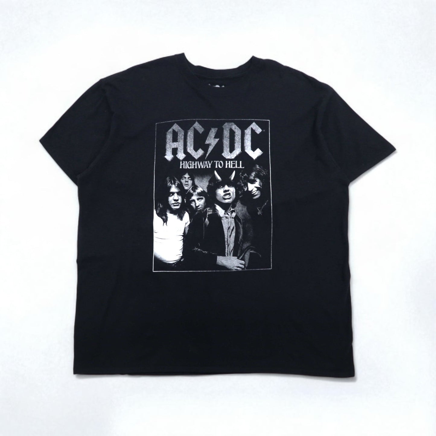 AC/DC オフィシャル ロック バンド Tシャツ 2XL ブラック コットン HIGHWAY TO HELL