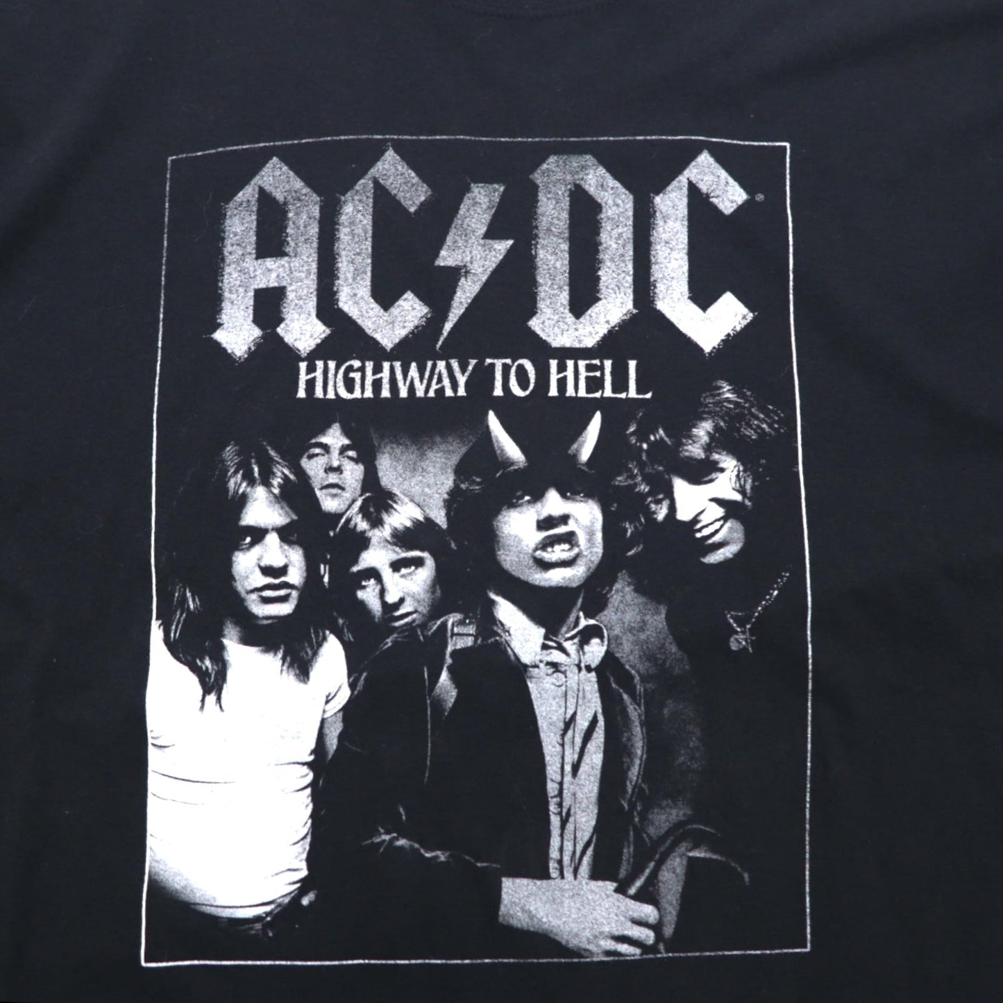 AC/DC オフィシャル ロック バンド Tシャツ 2XL ブラック コットン HIGHWAY TO HELL