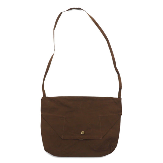 Vintage Remake Italian Army Messenger Bag イタリア軍 リメイク ショルダーバッグ ブラウン キャンバス ミリタリー 未使用品