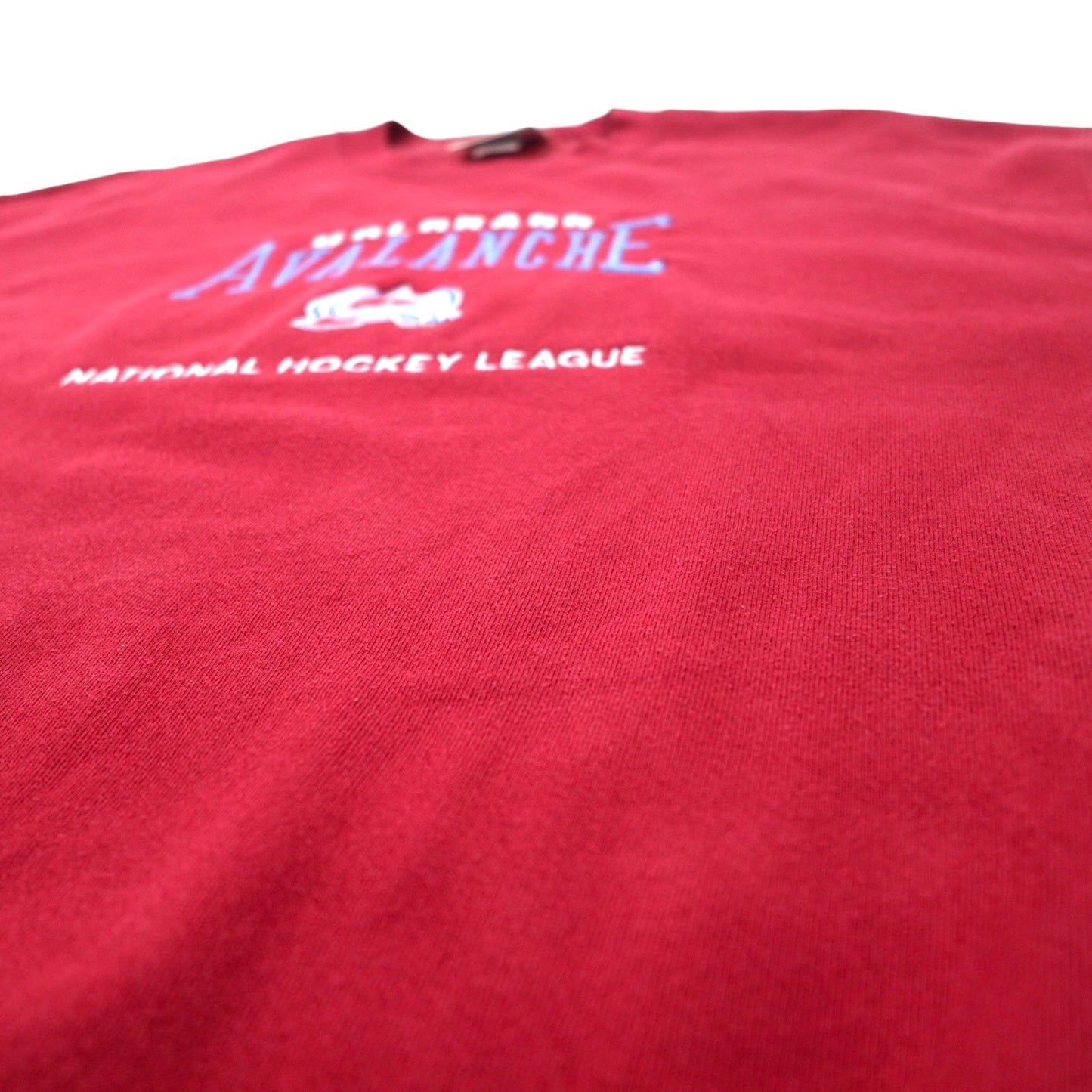 Lee SPORT USA製 90年代 NHL 刺繍 スウェット XL レッド コットン COLORADO AVALANCHE ビッグサイズ