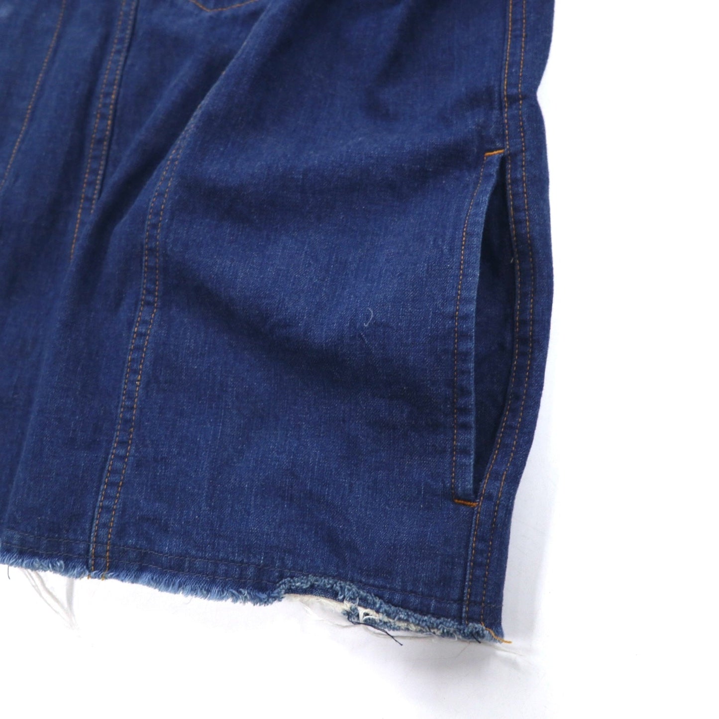 Sasquatchfabrix. デニム ビッグシャツ ジャケット L インディゴ ブルー カットオフ Denim Big Shirt - 3rd TYPE 16AW-SY9-007 日本製