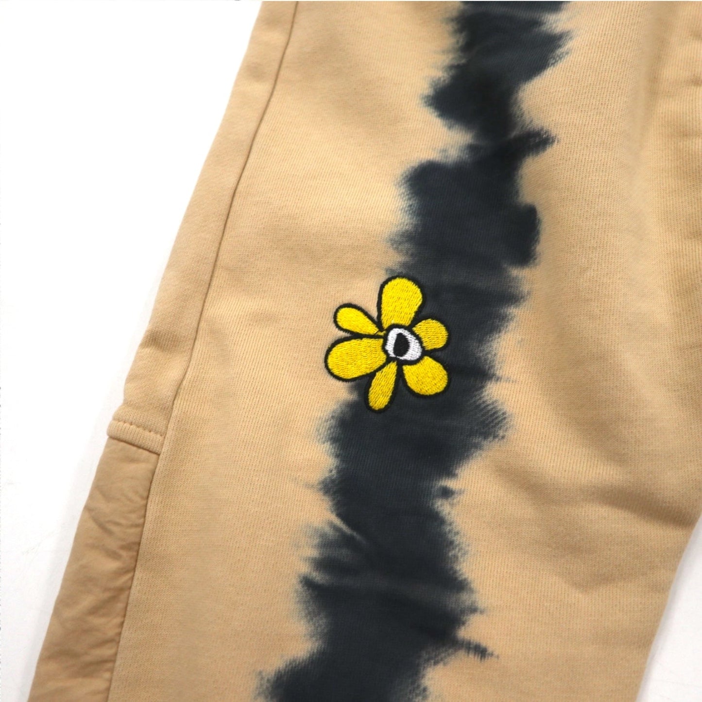 P.A.M. PERKS AND MINI スウェットパンツ BTC RUST TIE DYE DUPIO PANTS ベージュ タイダイ